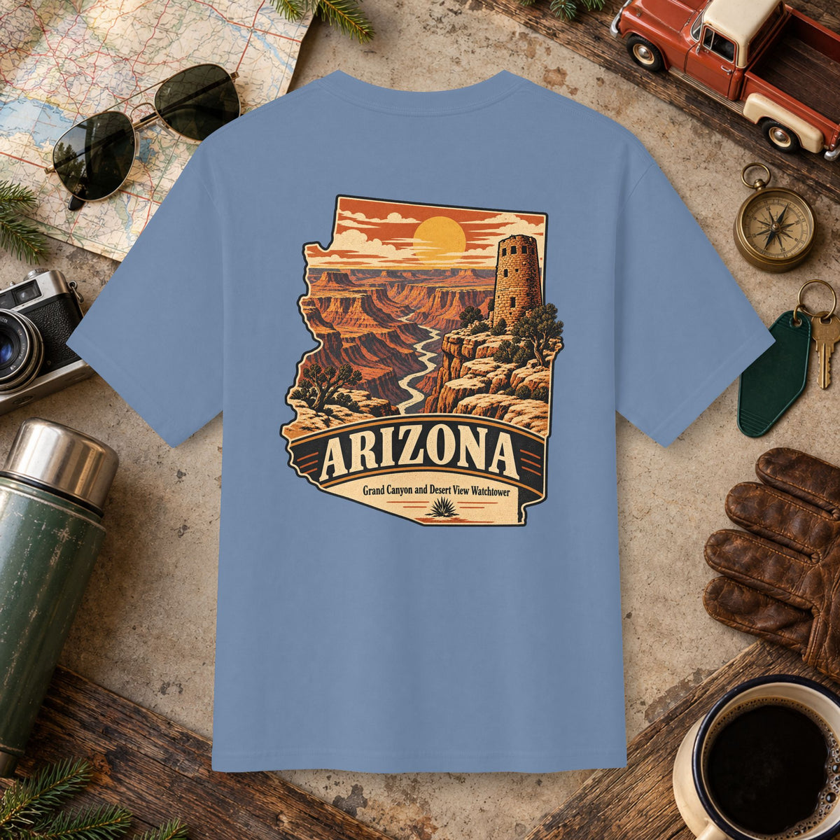 Arizona State Vintage Landscape Tee