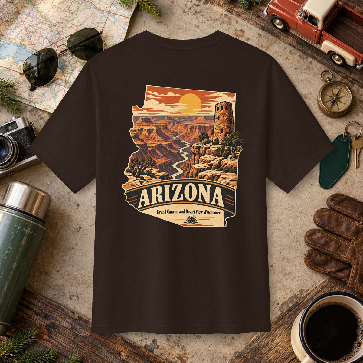 Arizona State Vintage Landscape Tee
