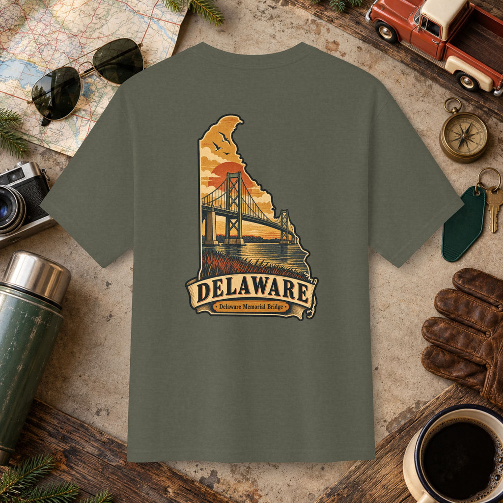 Delaware State Vintage Tee