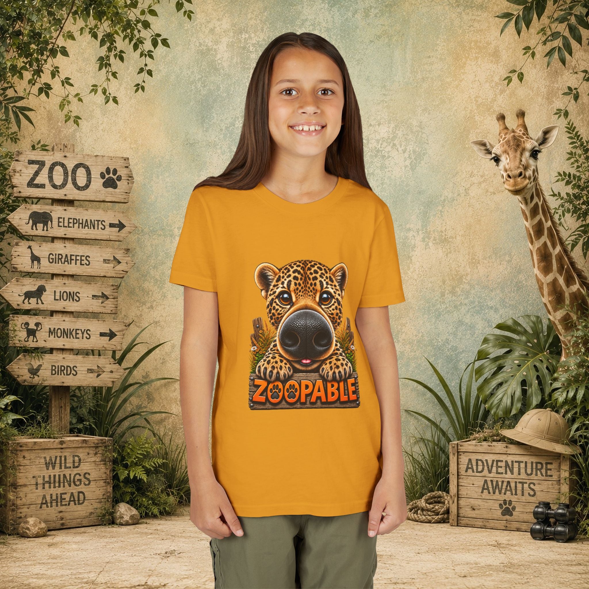 Leopard Zoopable Youth Tee