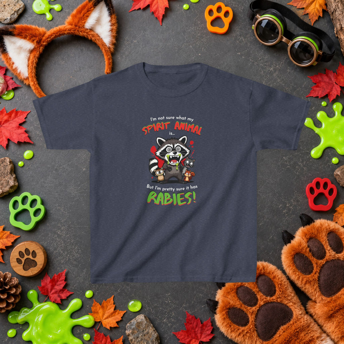 Spirit Animal - Youth T-Shirt - Cute Cartoon Wildlife Graphics