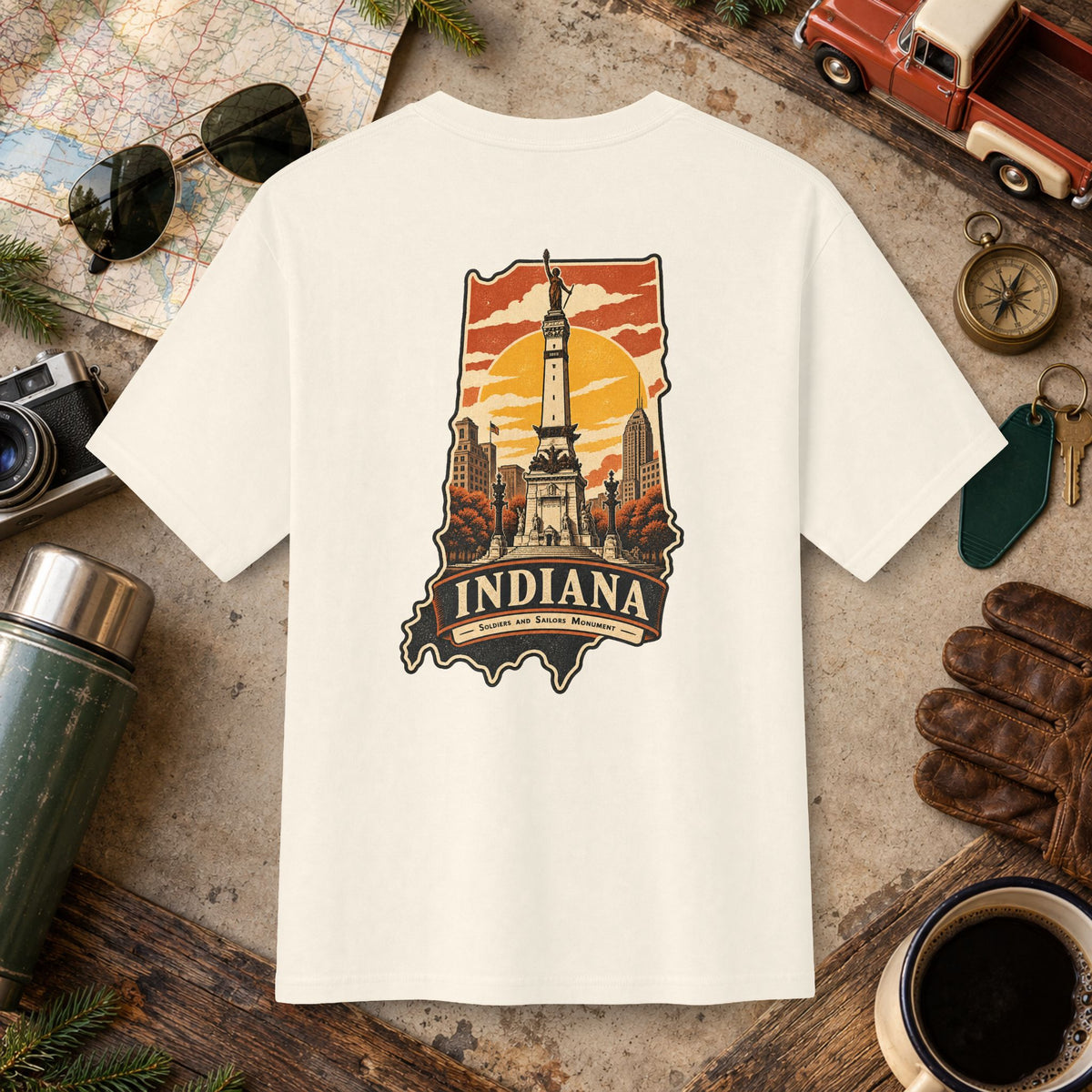 Indiana State Vintage Tee