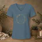 Women's Relaxed Heather CVC V-Neck Tee