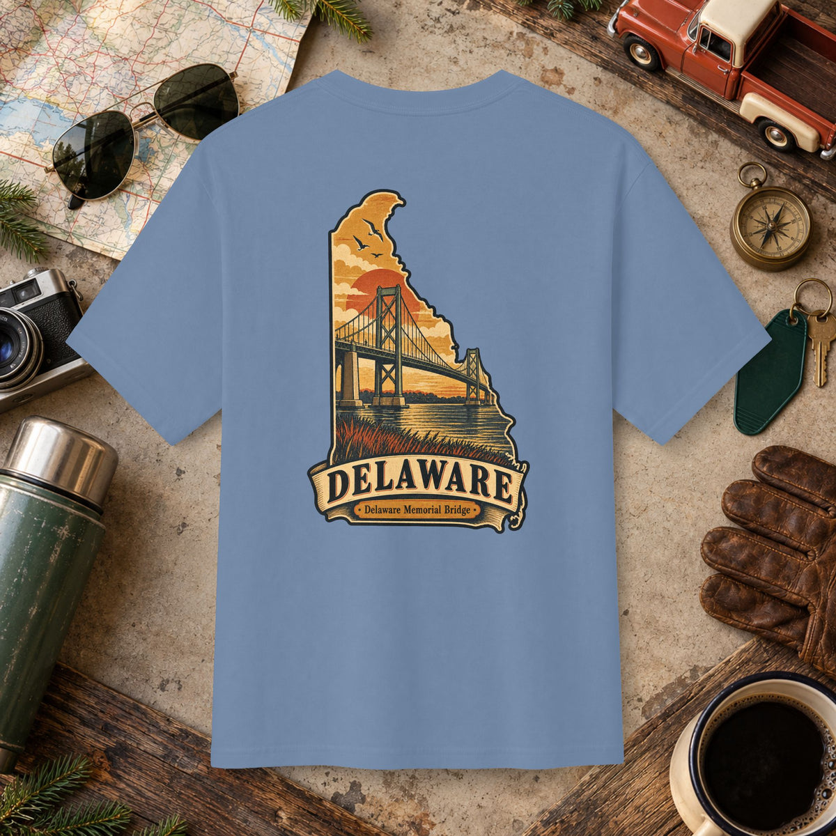 Delaware State Vintage Tee
