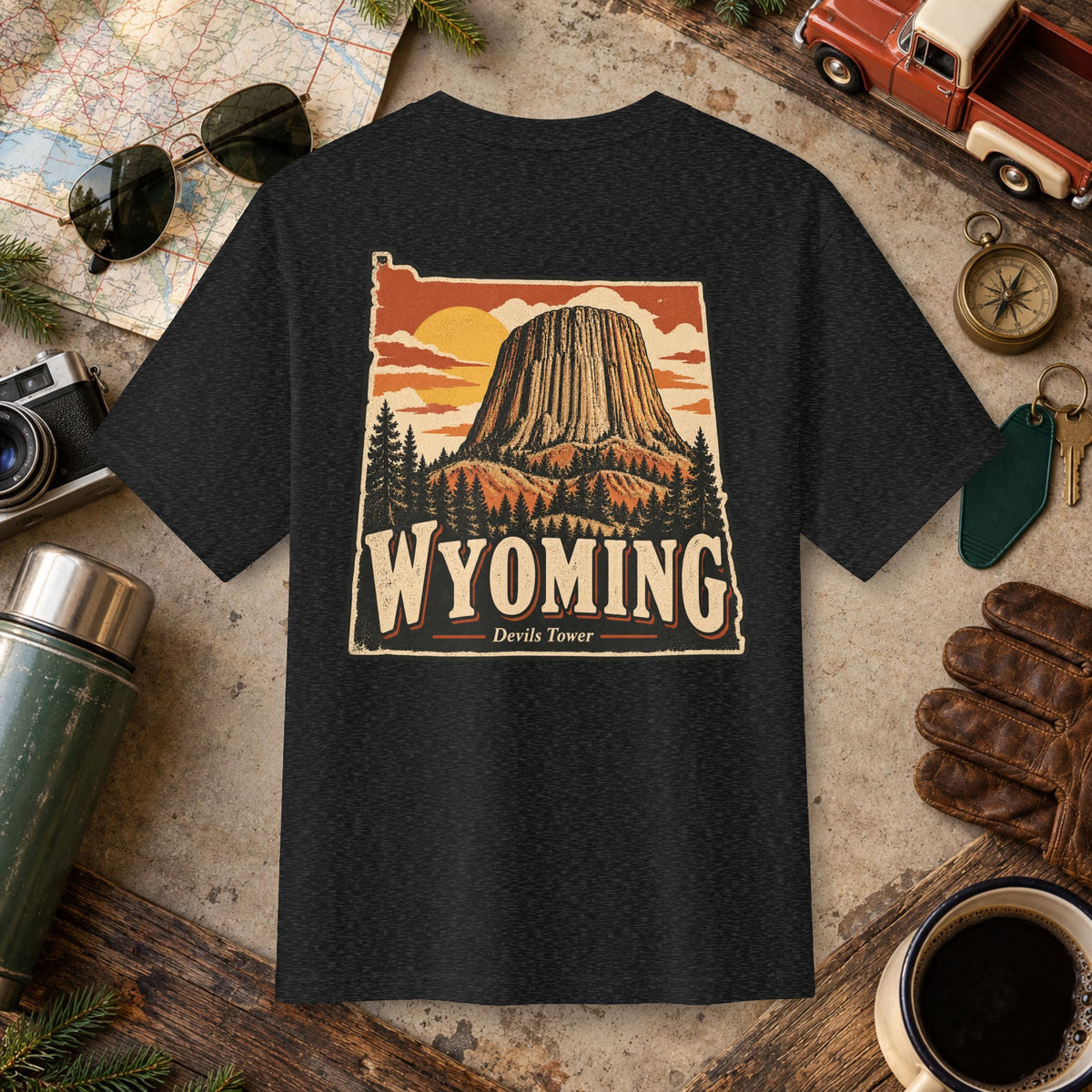 Wyoming State Vintage Tee
