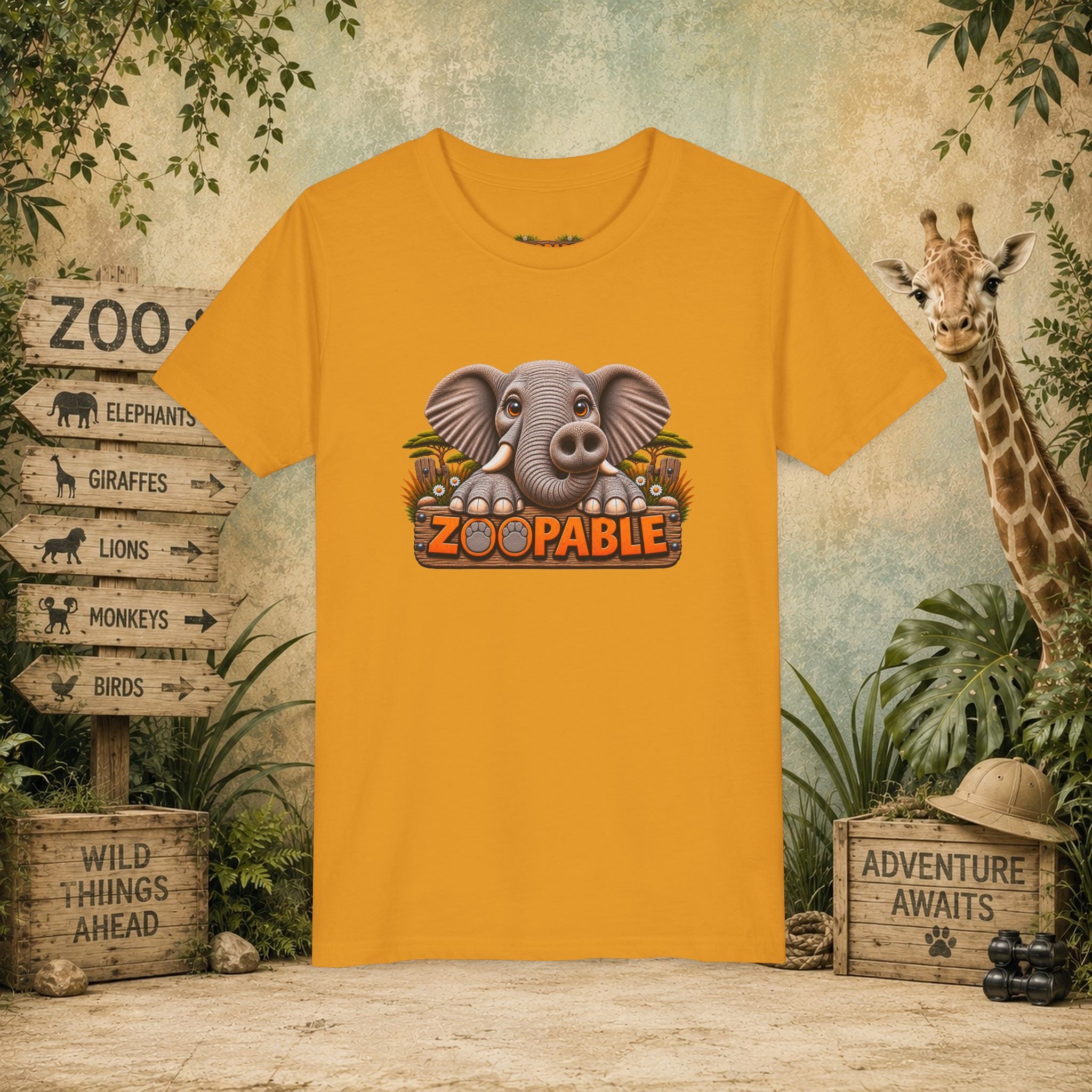 Elephant Zoopable Youth Tee