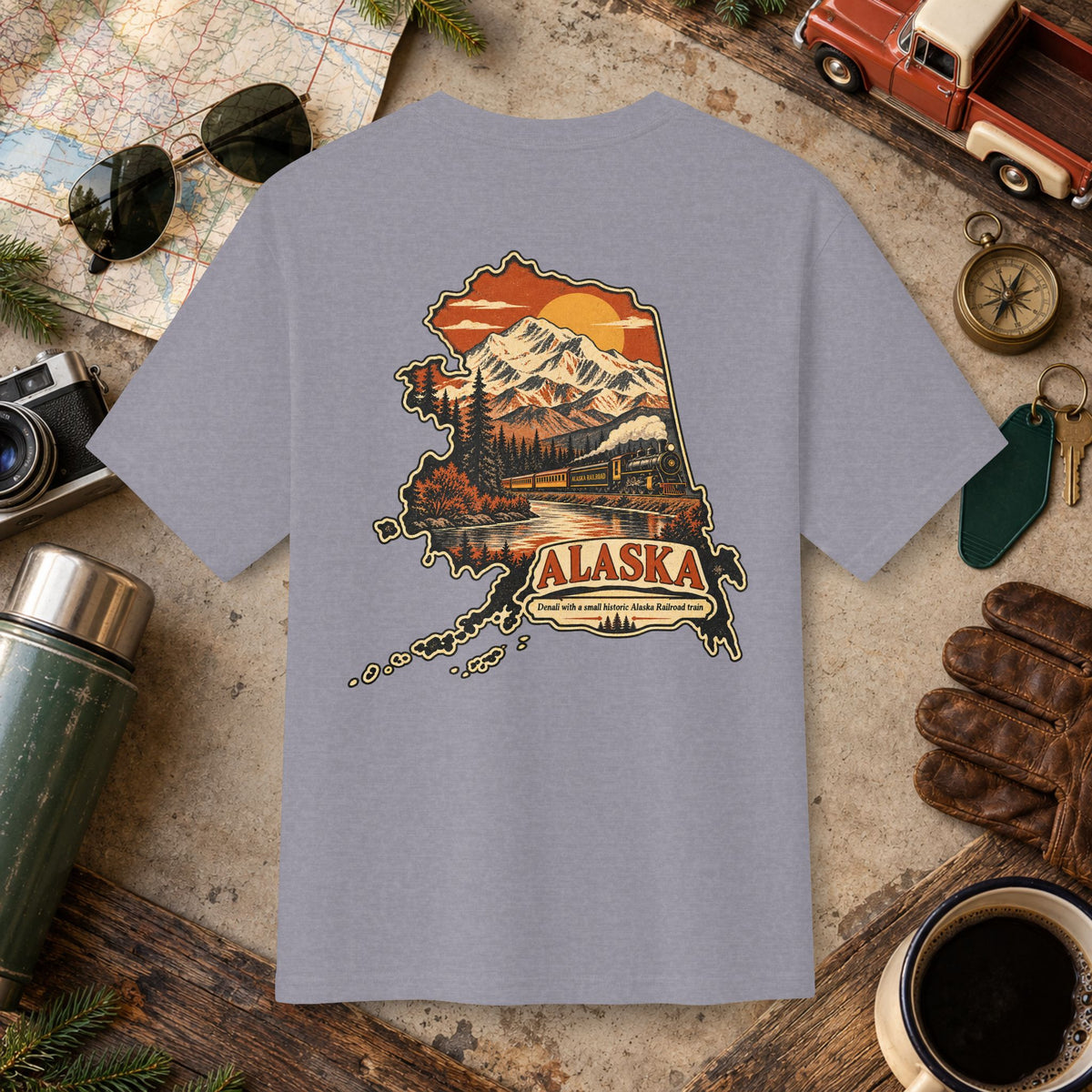 Alaska Vintage Landscape Tee