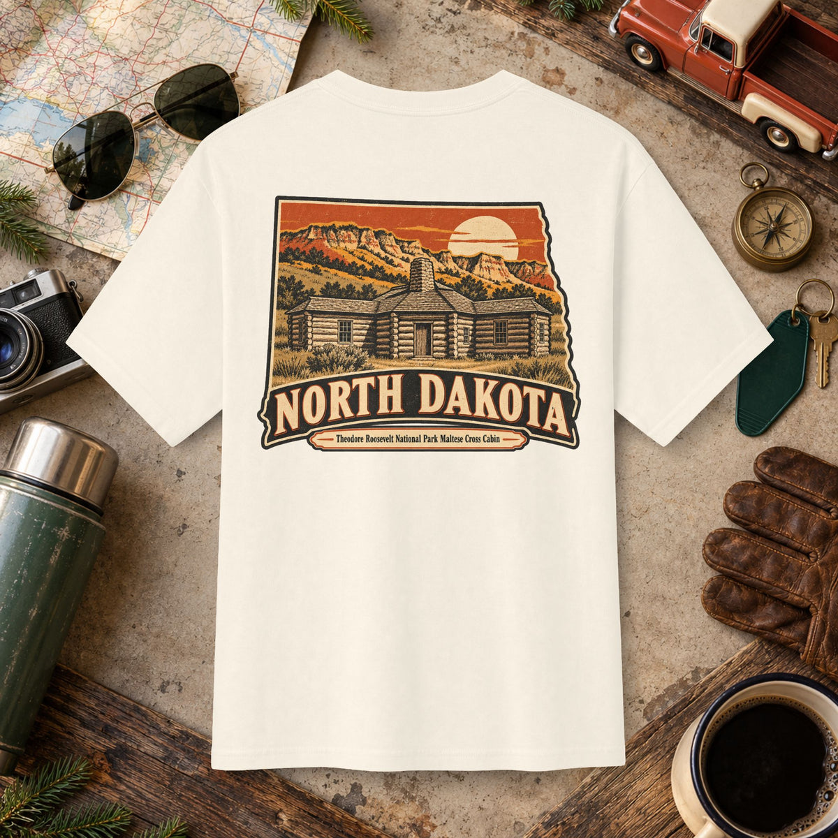 North Dakota State Vintage Tee