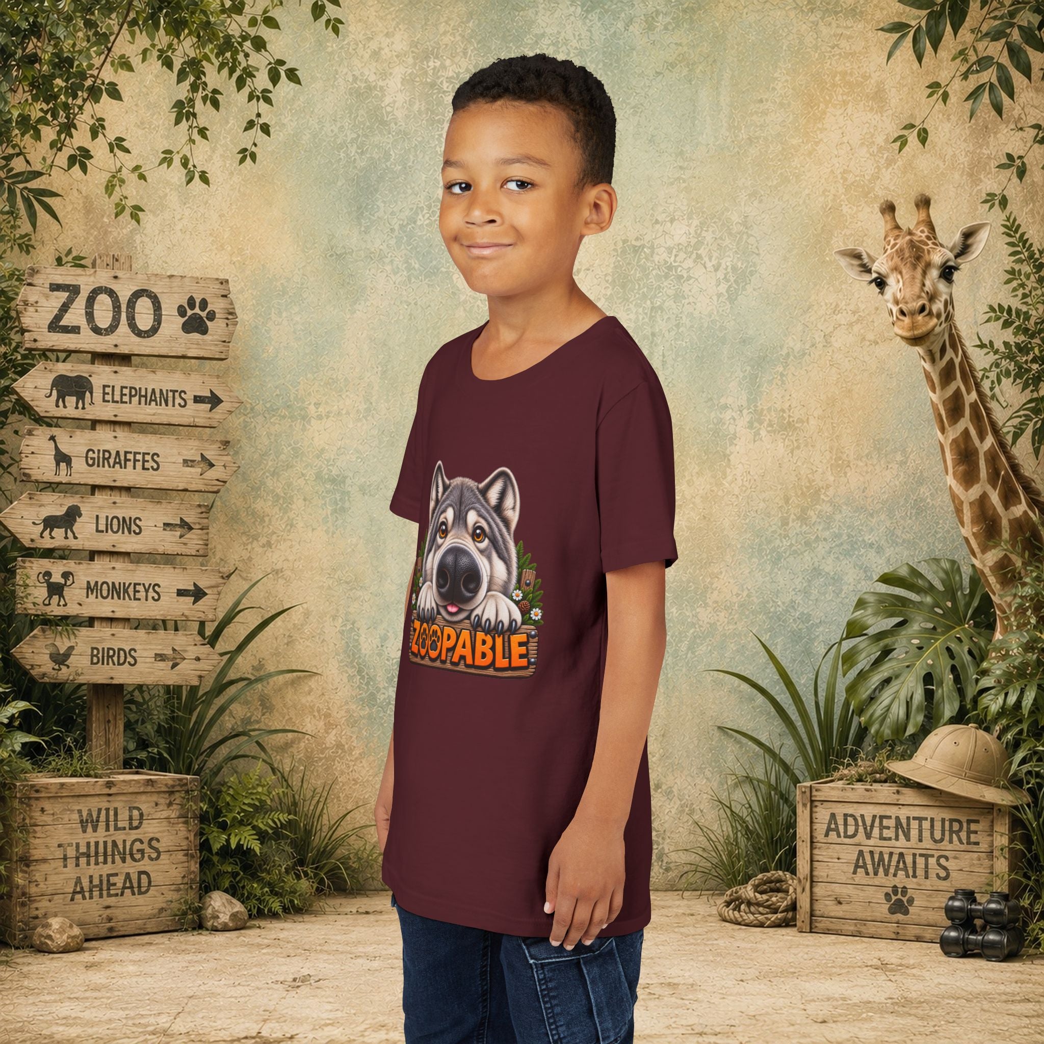 Wolf Zoopable Youth Tee