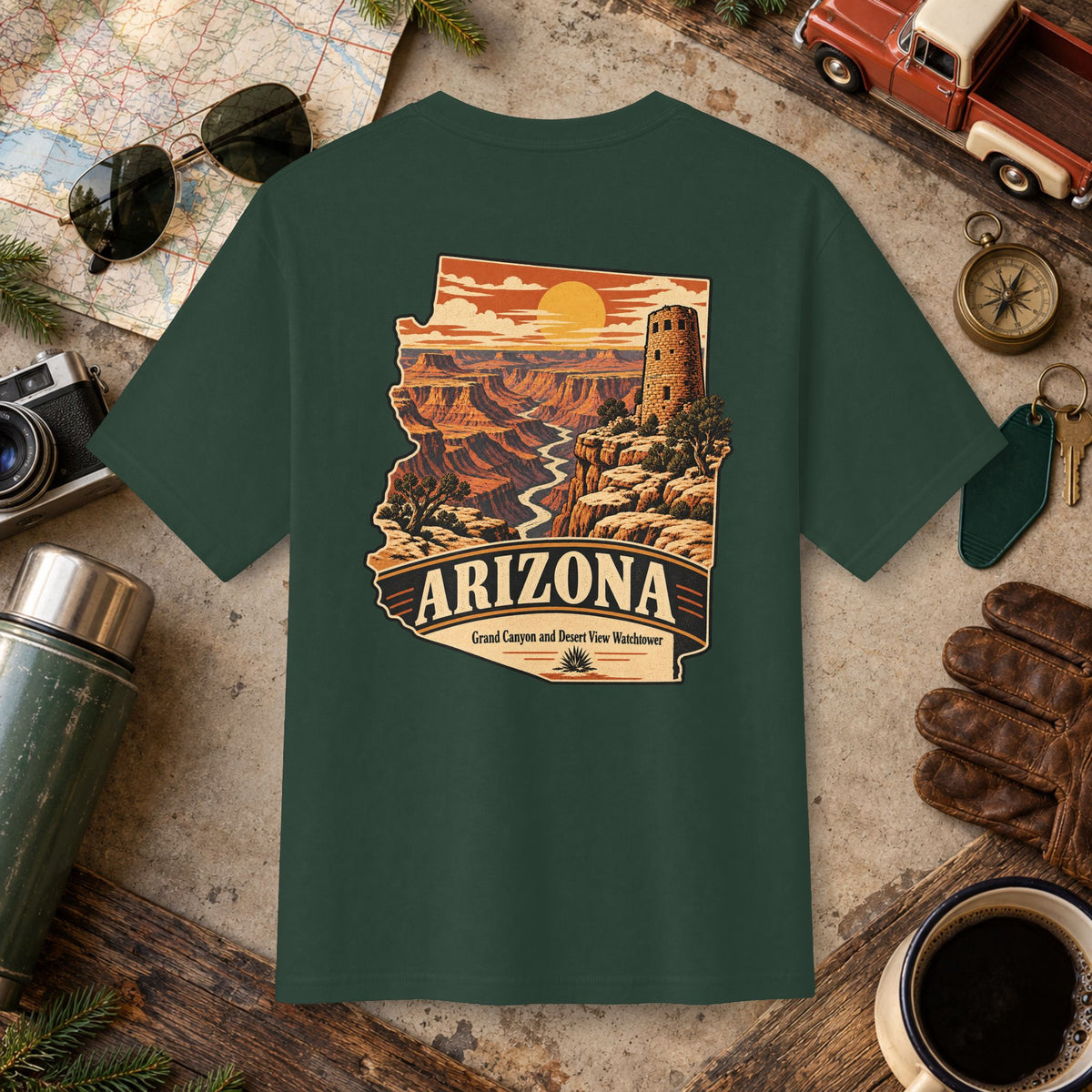 Arizona State Vintage Landscape Tee