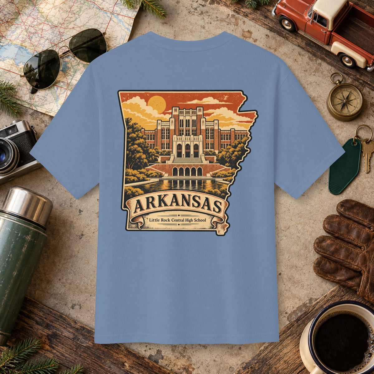 Arkansas Vintage Landscape Tee