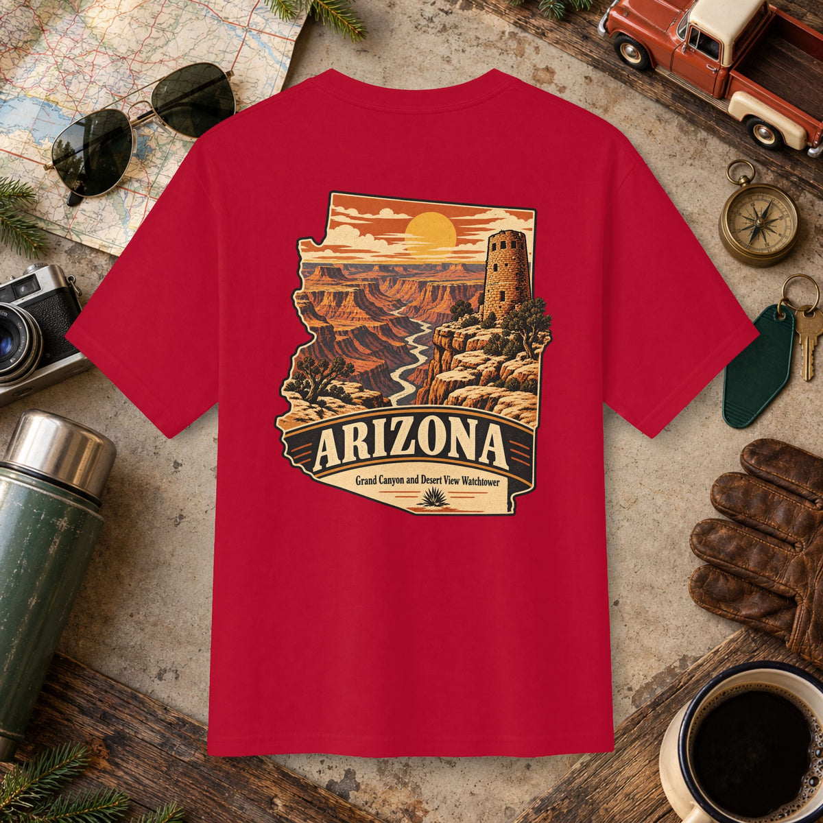 Arizona State Vintage Landscape Tee