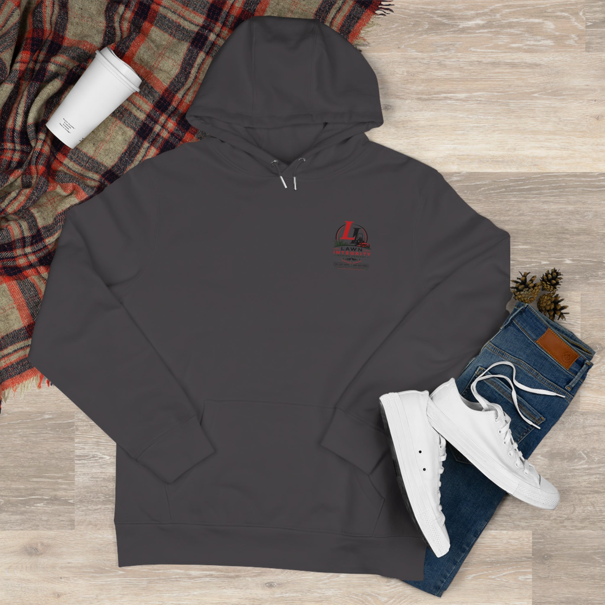 Lawn Integrity Logo Hoodie — King Hooded Sweatshirt (Landscaping Company Logo)