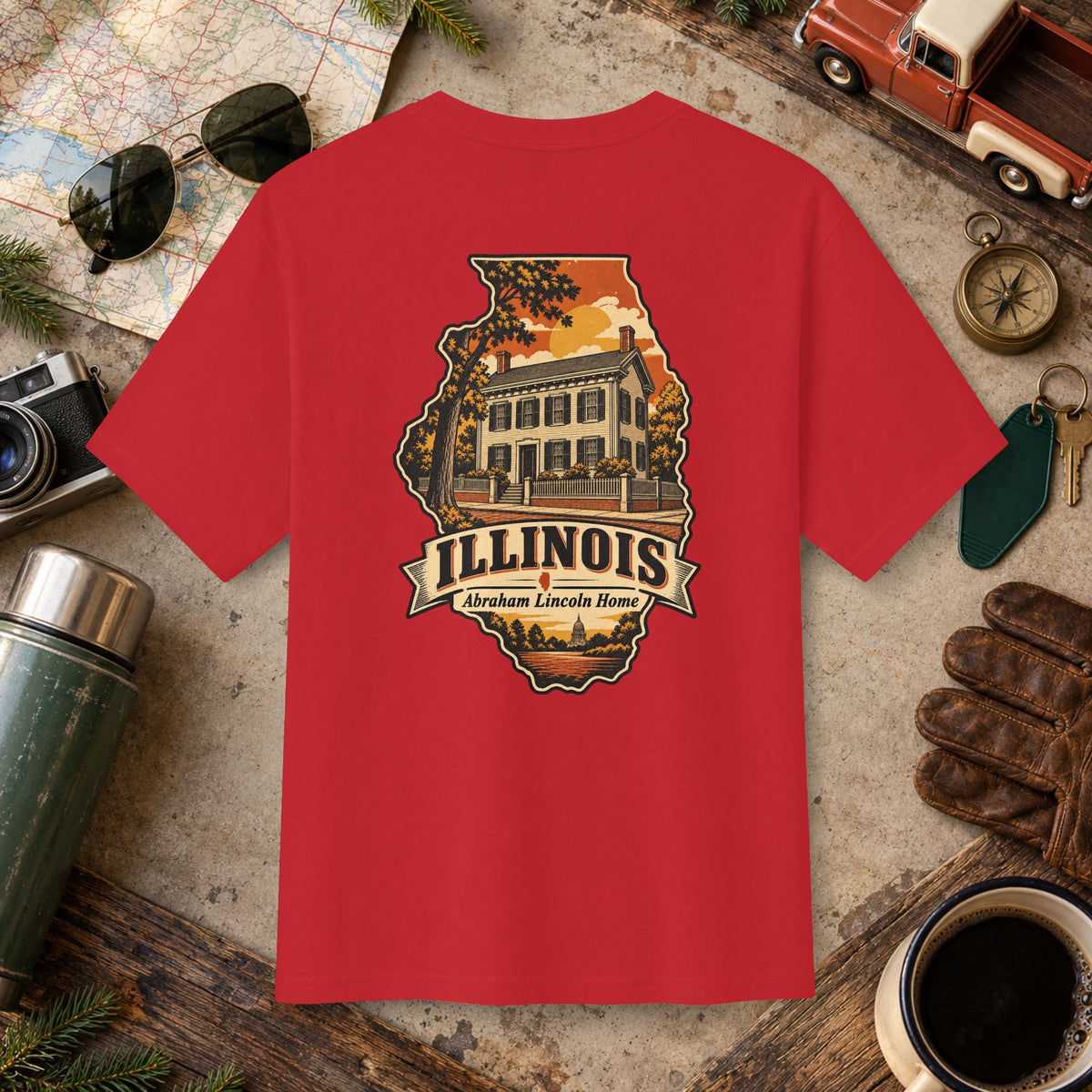 Illinois State Vintage Tee
