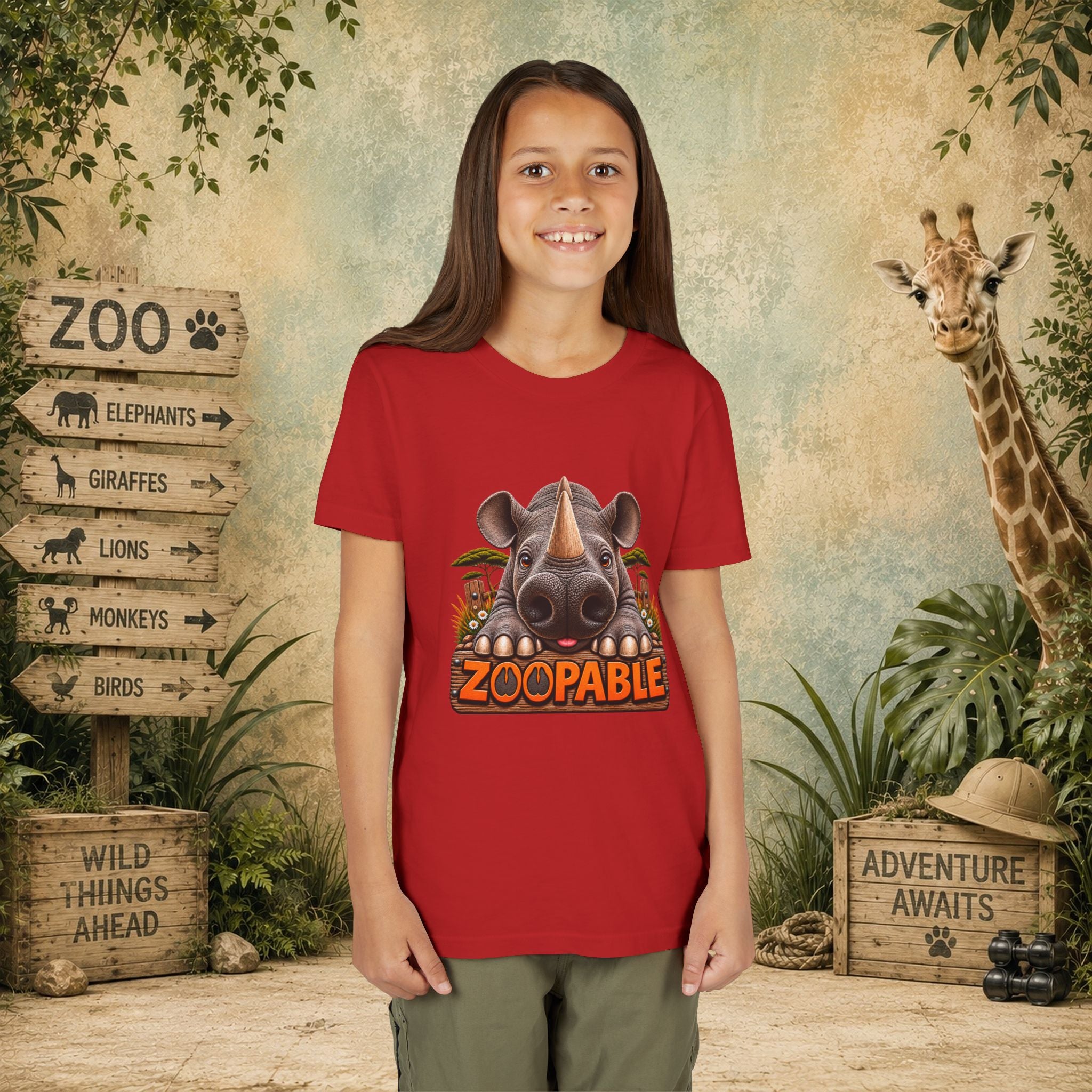 Rhinoceros Zoopable Youth Tee