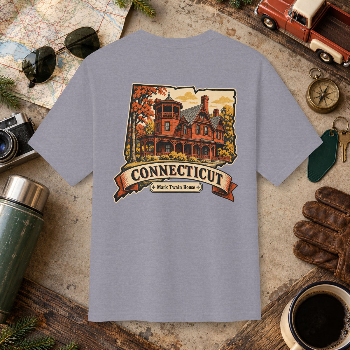 Connecticut State Vintage Tee