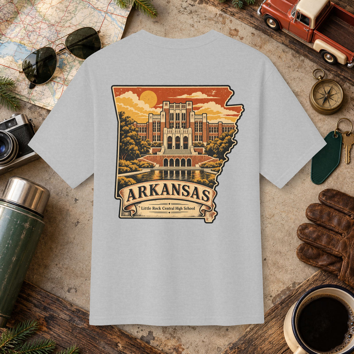 Arkansas Vintage Landscape Tee