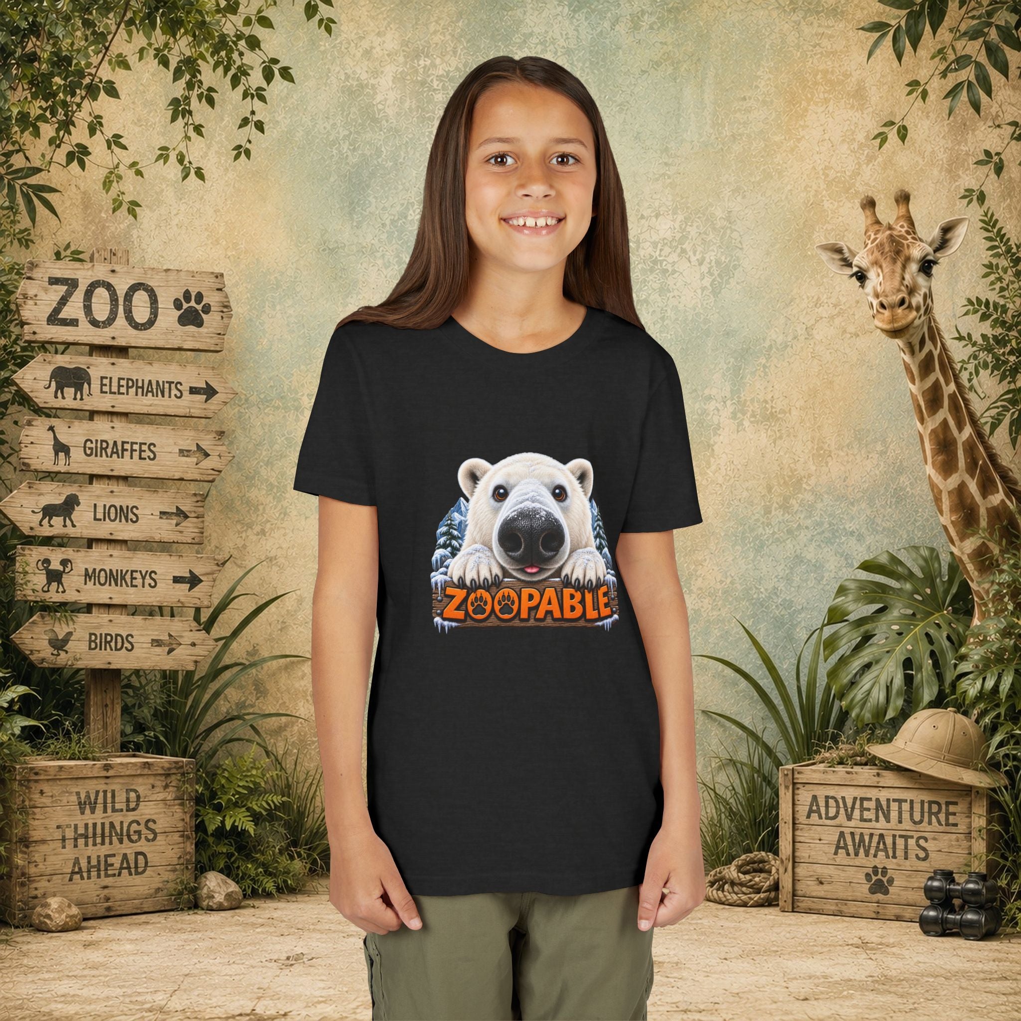 Polar Bear Zoopable Youth Tee
