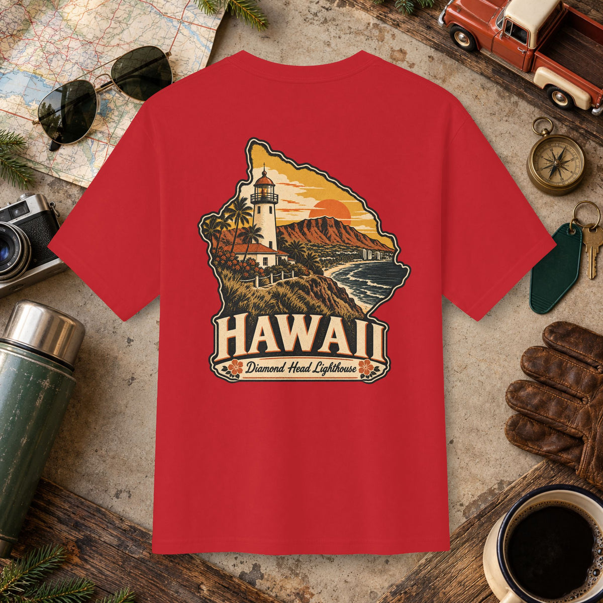 Hawaii State Vintage Tee