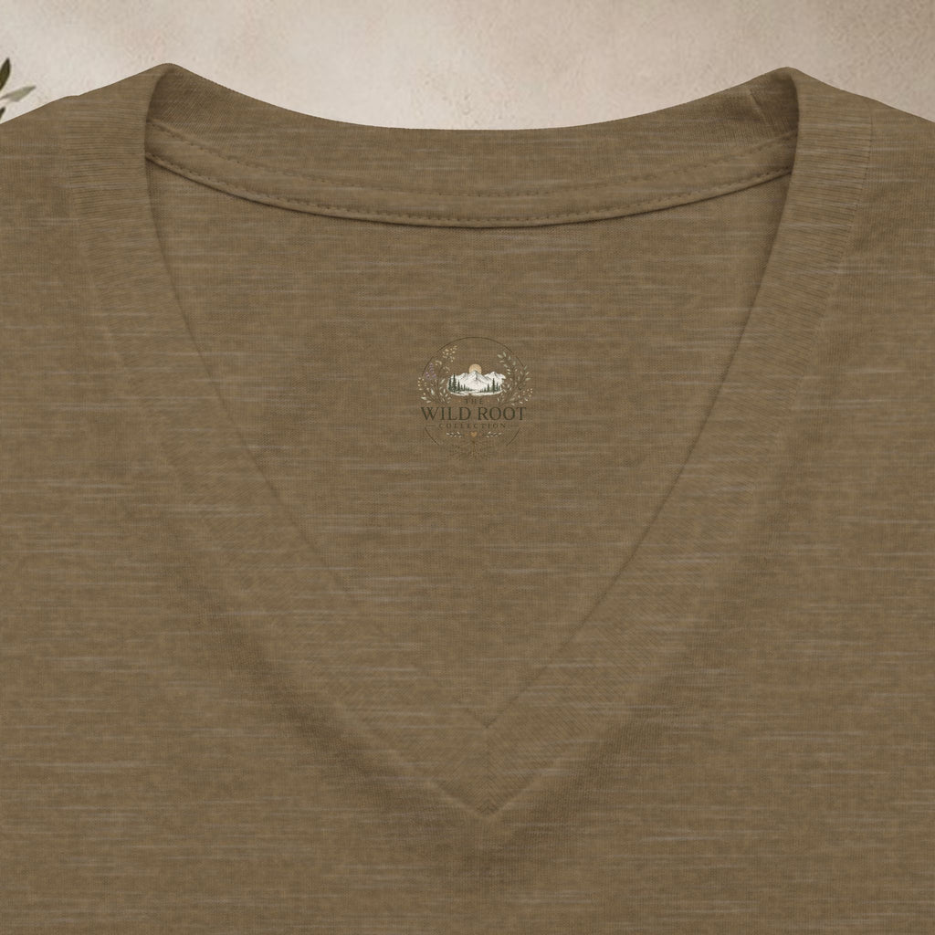 Women's Relaxed Heather CVC V-Neck Tee