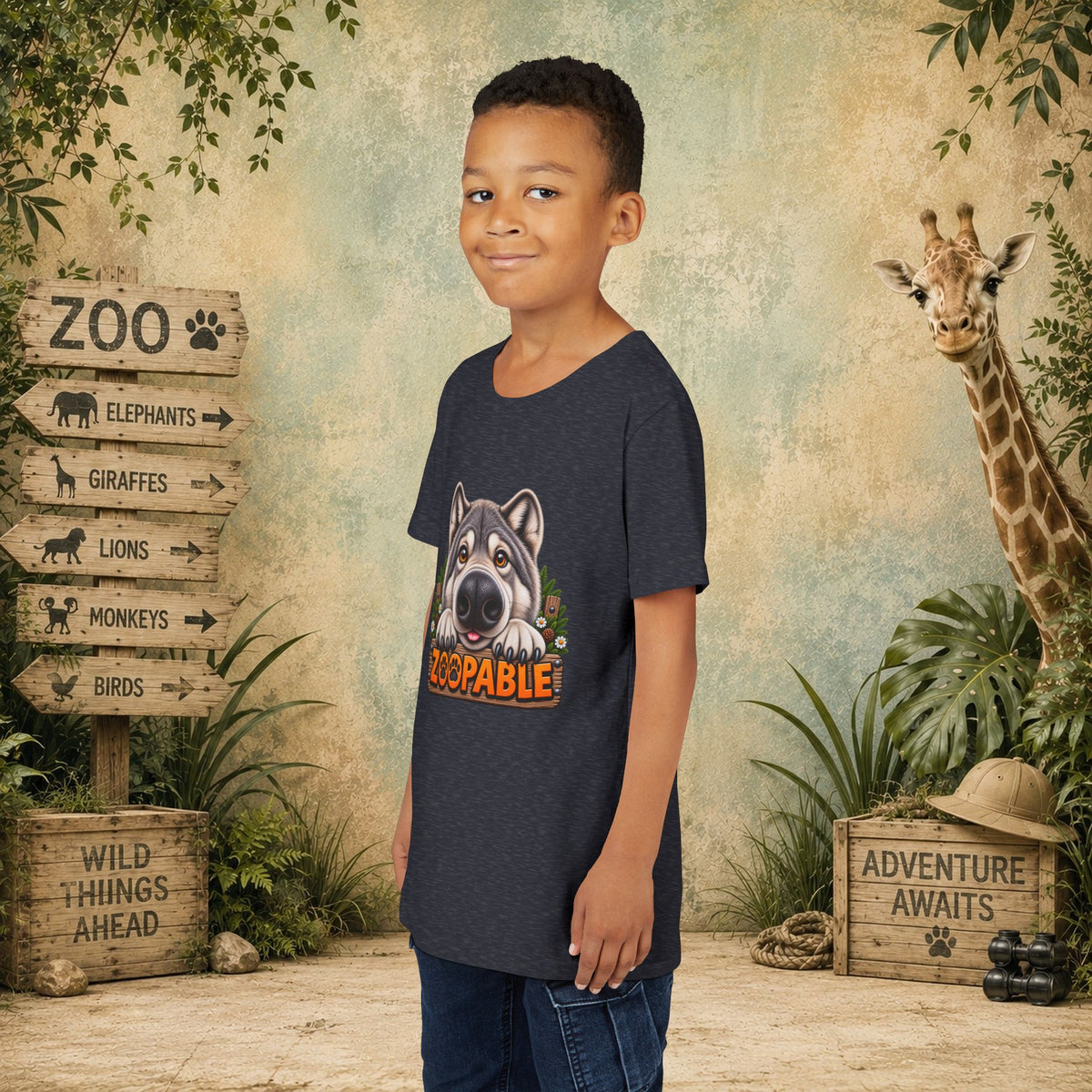 Wolf Zoopable Youth Tee