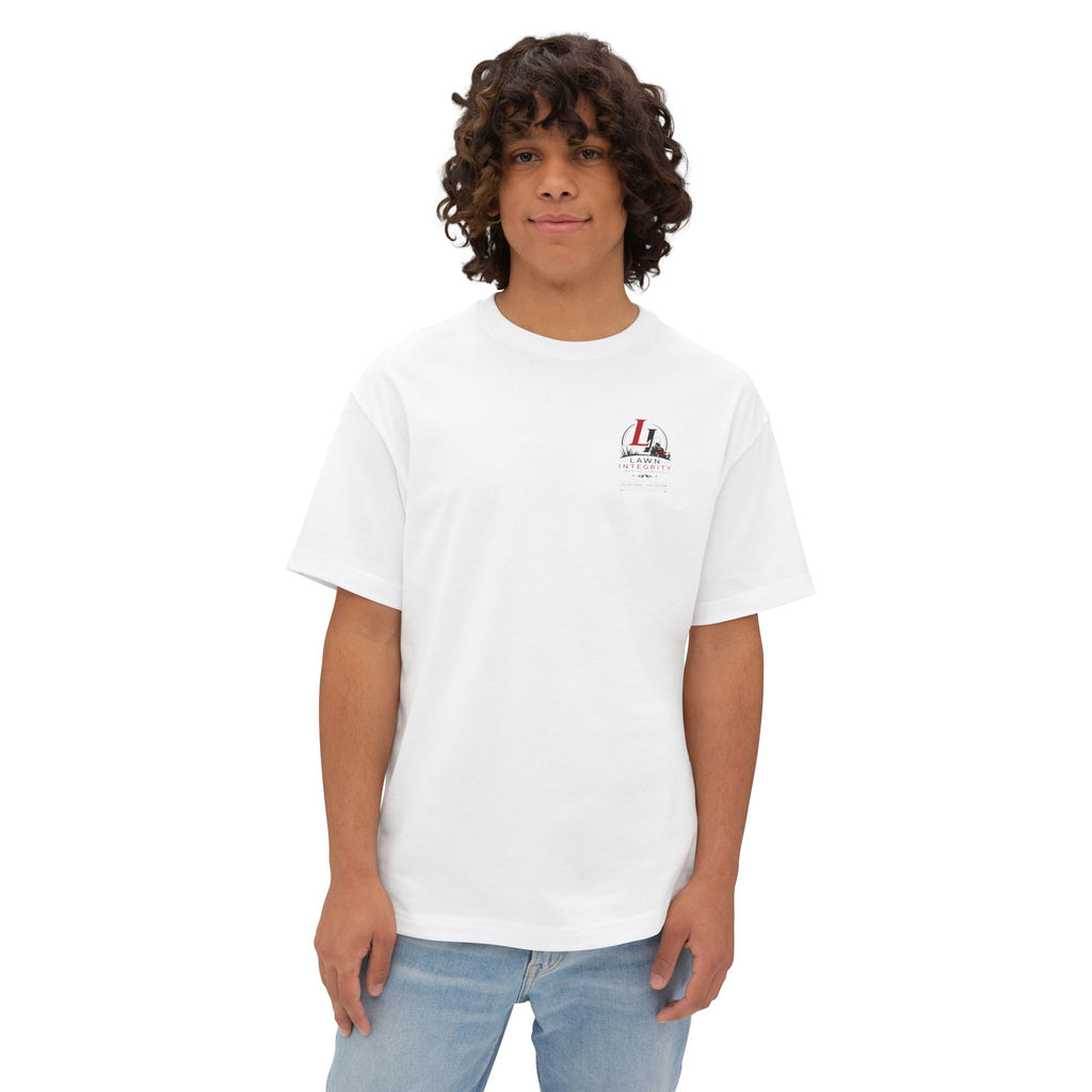 Lawn Integrity Logo Tee — Oversized Boxy Lawn Care T-Shirt