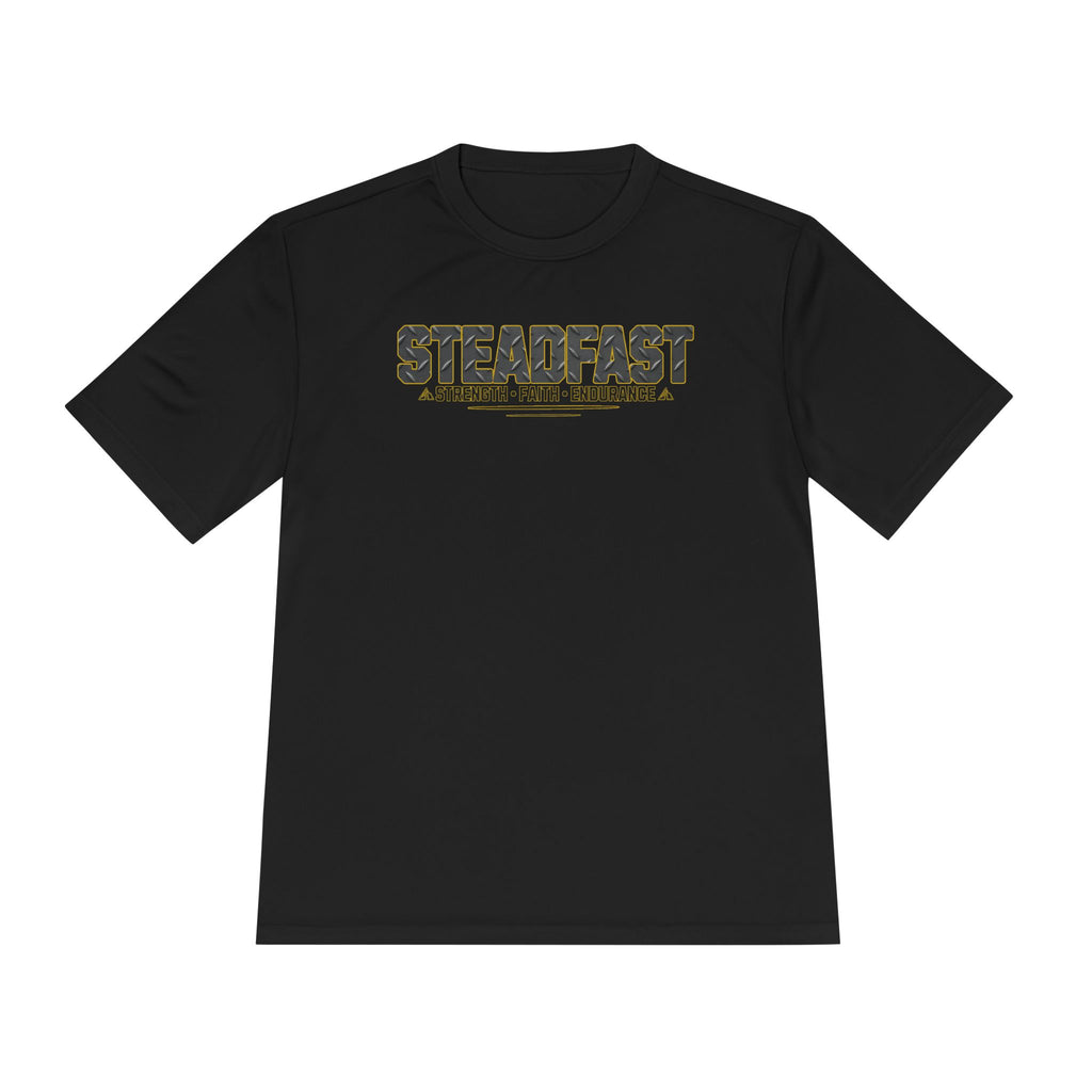 STEADFAST Camo Faith Tee — Moisture‑Wicking Performance Shirt