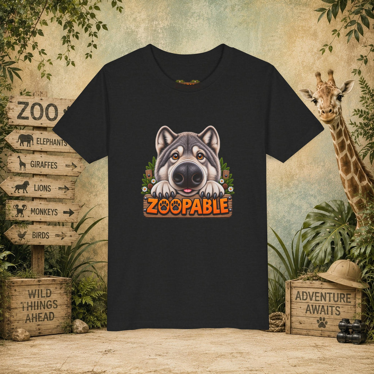 Wolf Zoopable Youth Tee