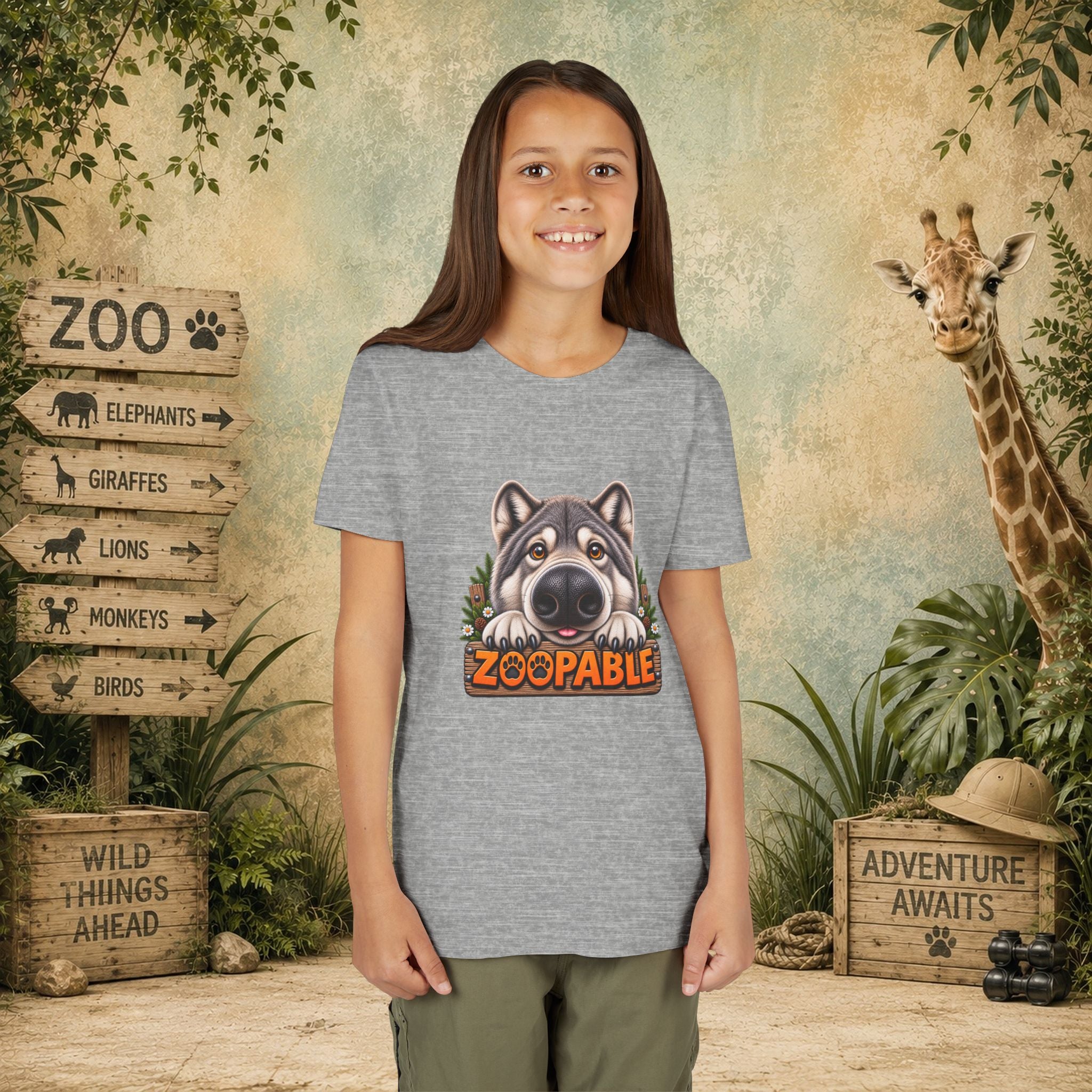 Wolf Zoopable Youth Tee