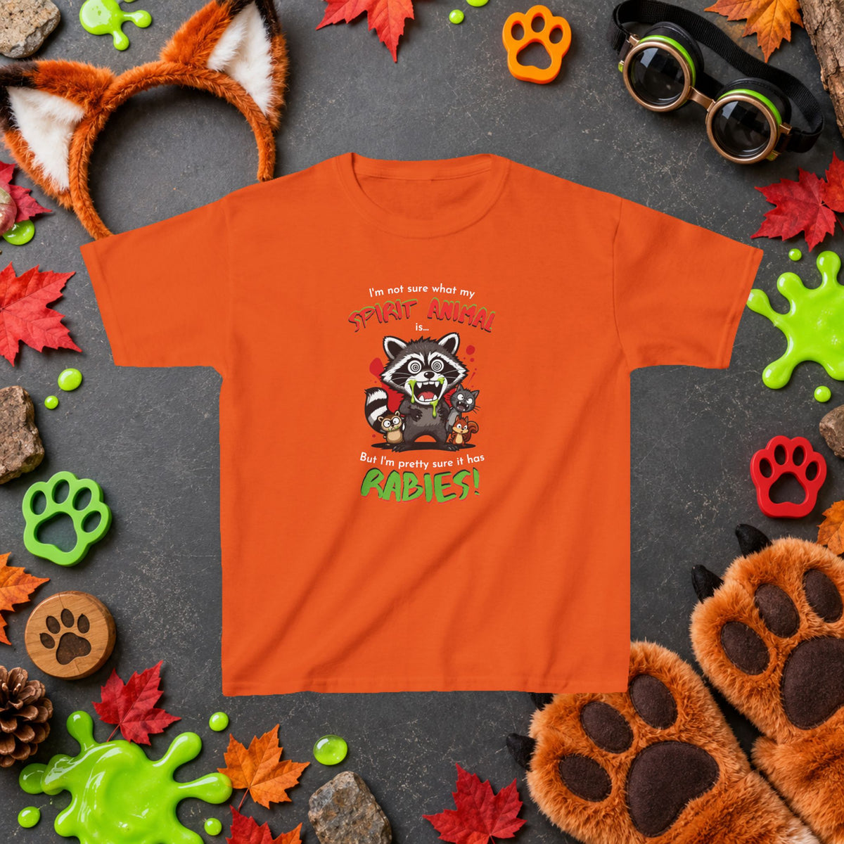 Spirit Animal - Youth T-Shirt - Cute Cartoon Wildlife Graphics