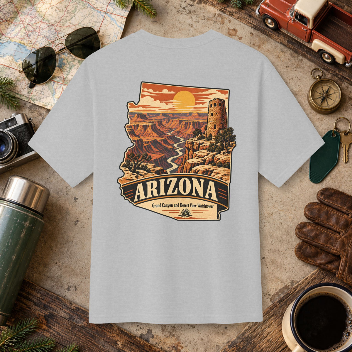 Arizona State Vintage Landscape Tee