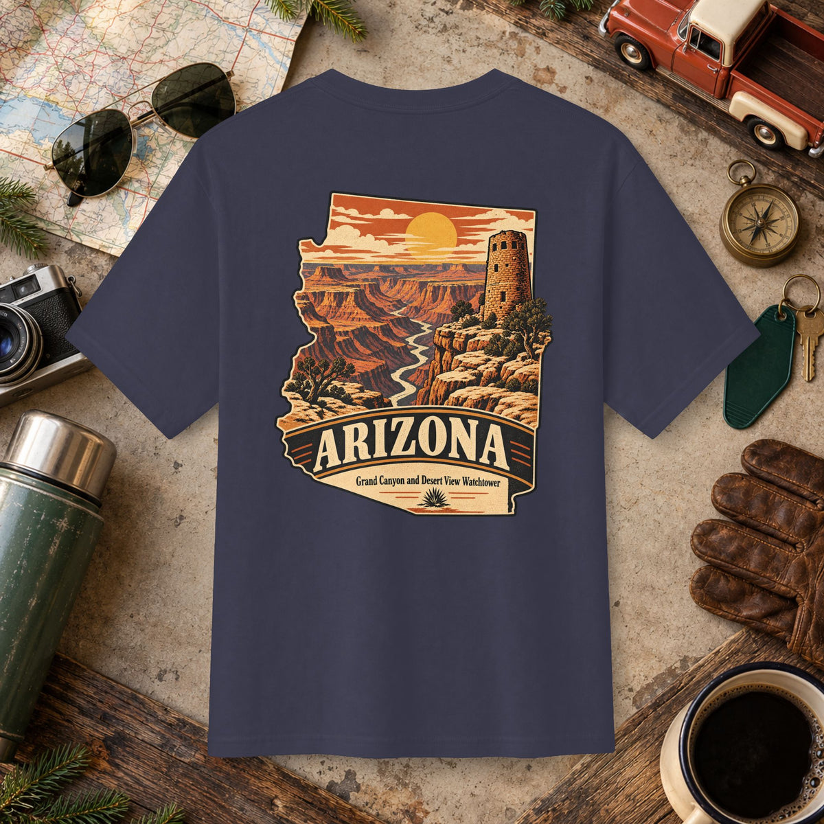 Arizona State Vintage Landscape Tee