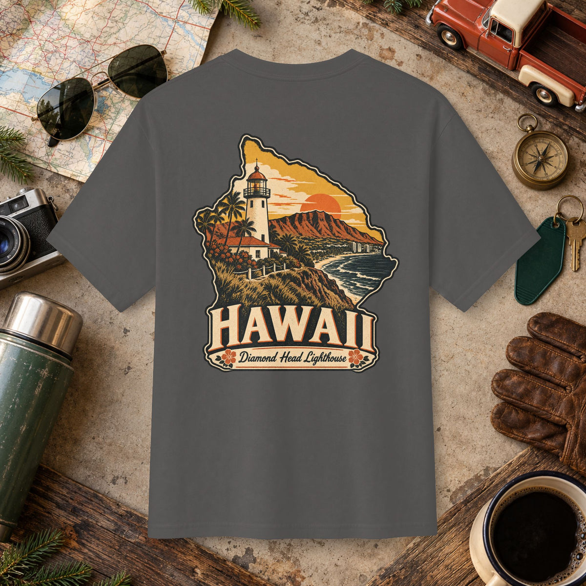 Hawaii State Vintage Tee