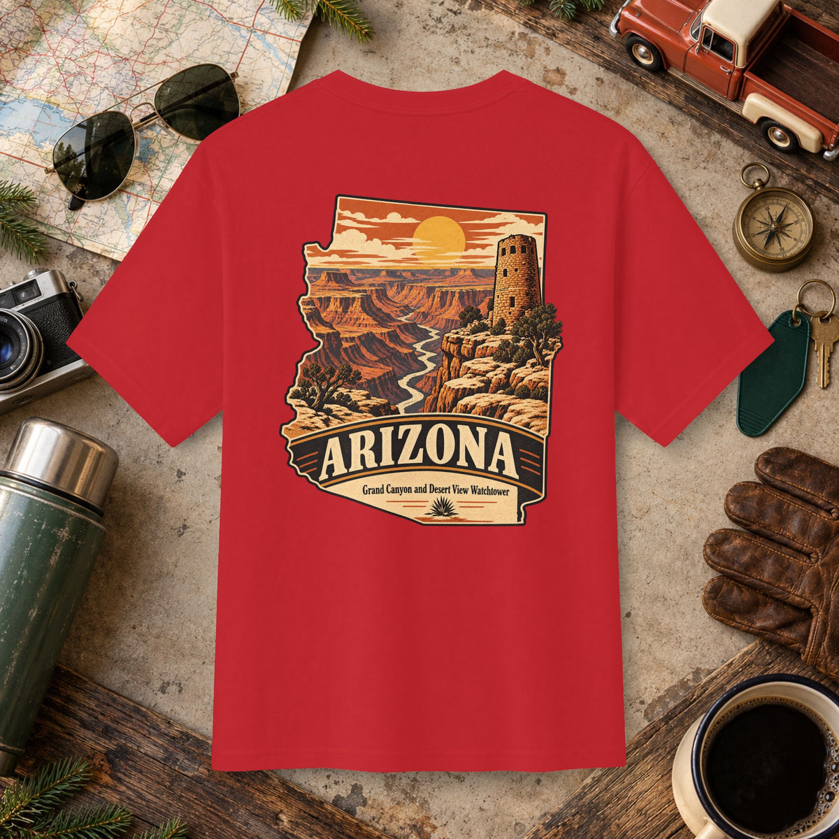 Arizona State Vintage Landscape Tee