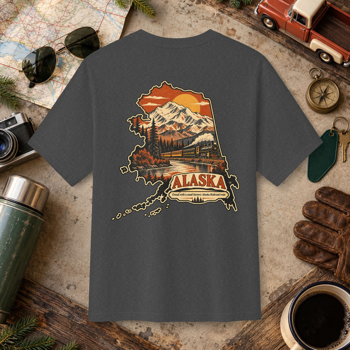 Alaska Vintage Landscape Tee