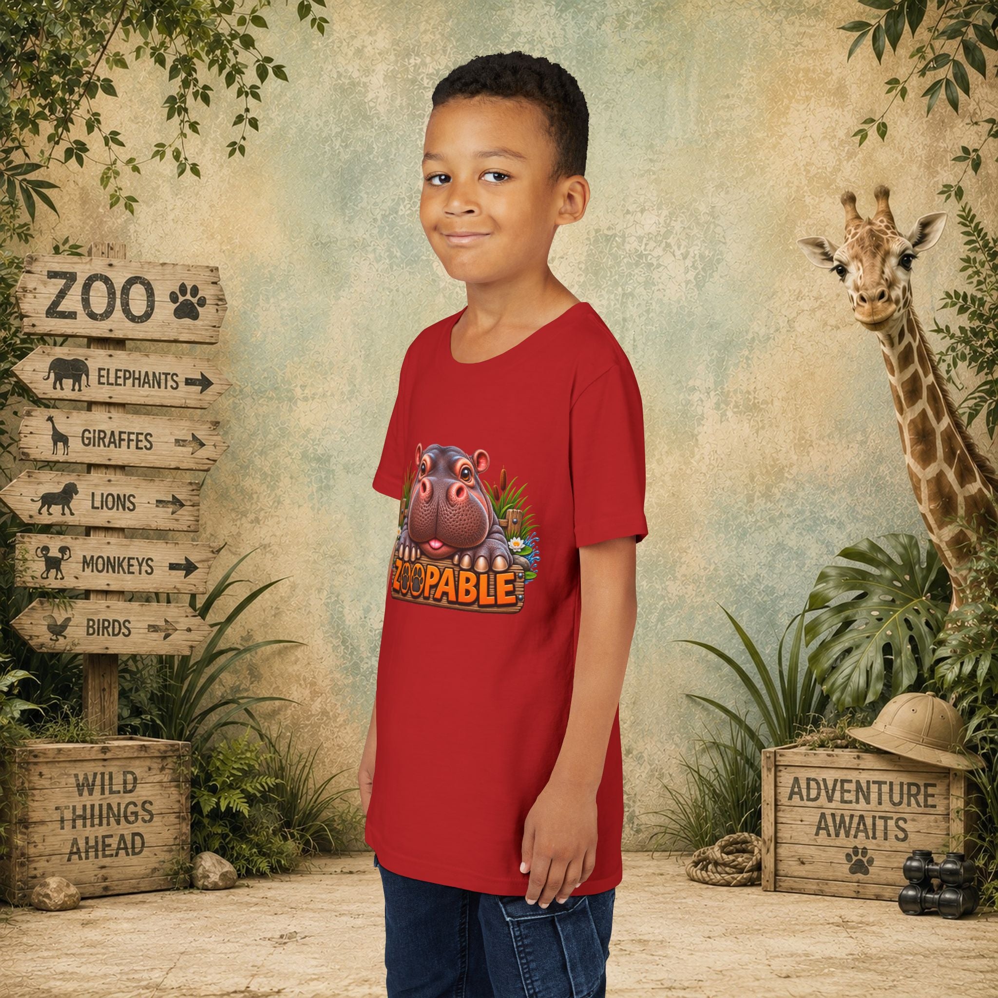 Hippopotamus Zoopable Youth Tee