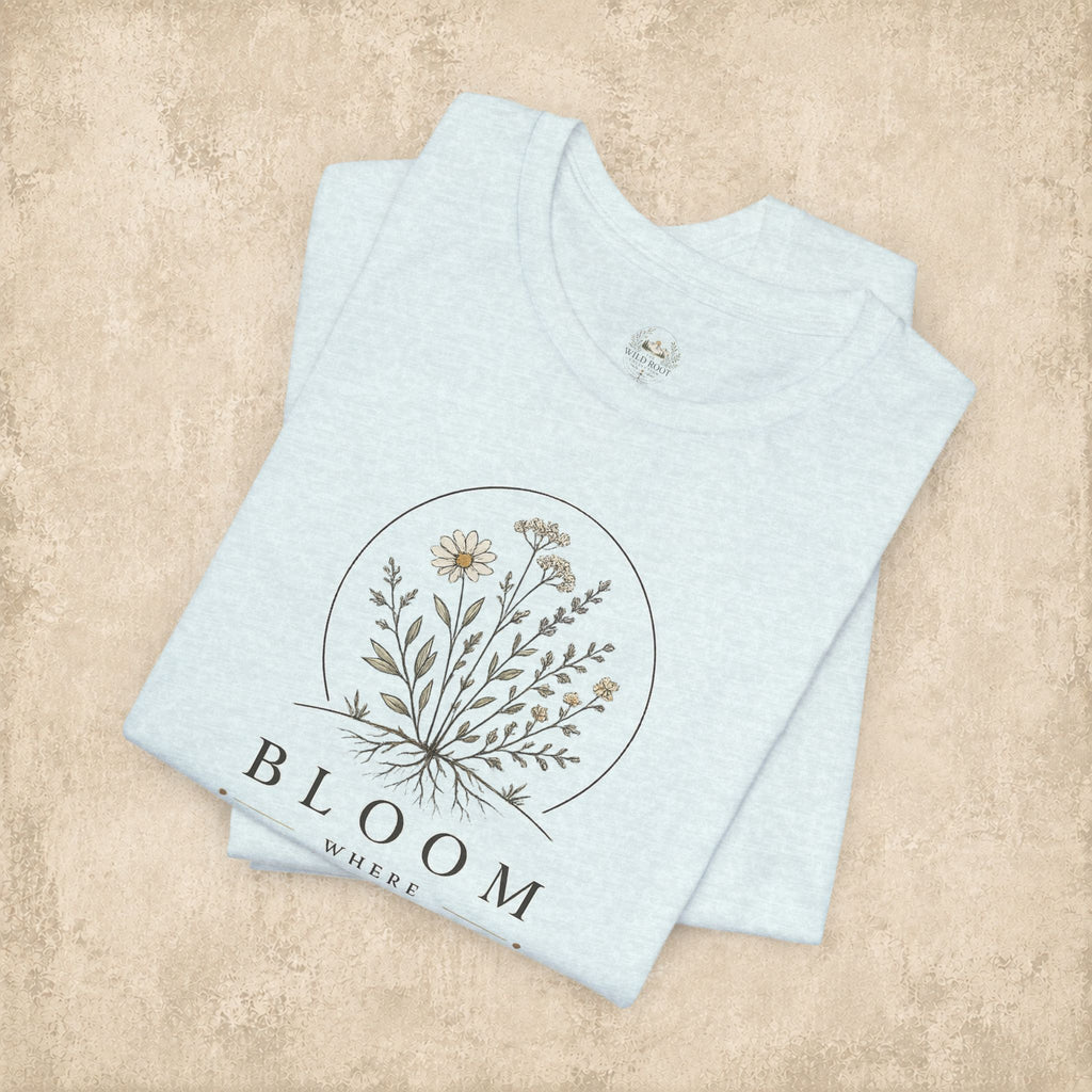 Bloom Where Planted Floral Tee