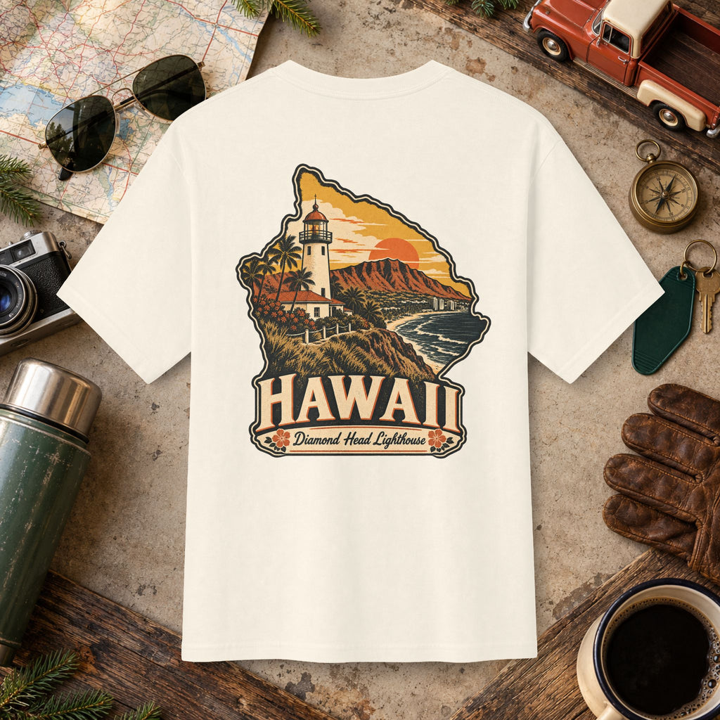Hawaii State Vintage Tee