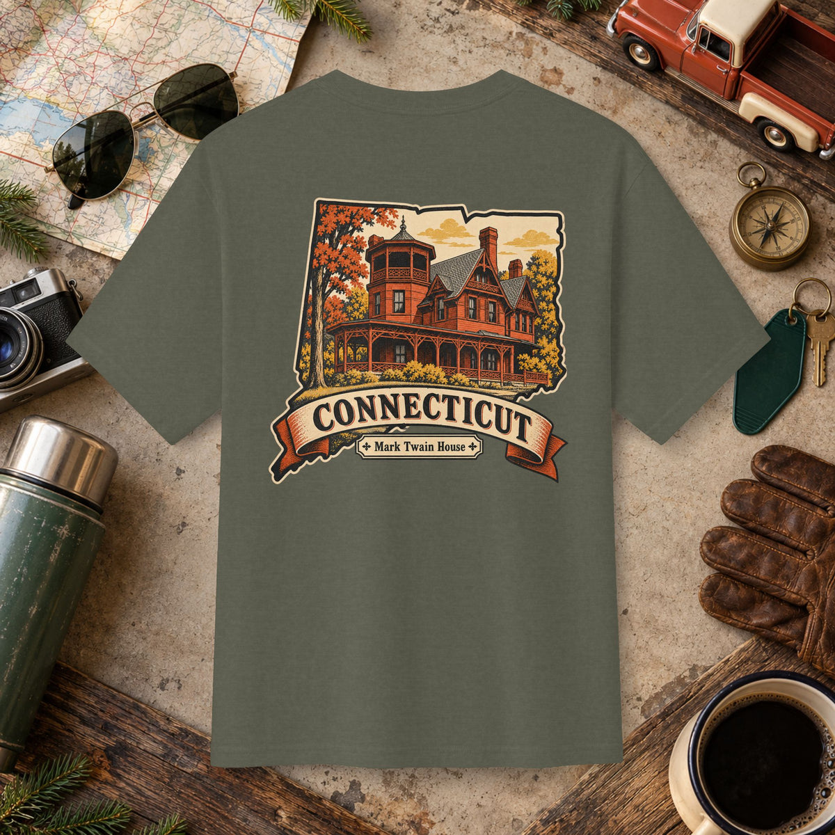 Connecticut State Vintage Tee