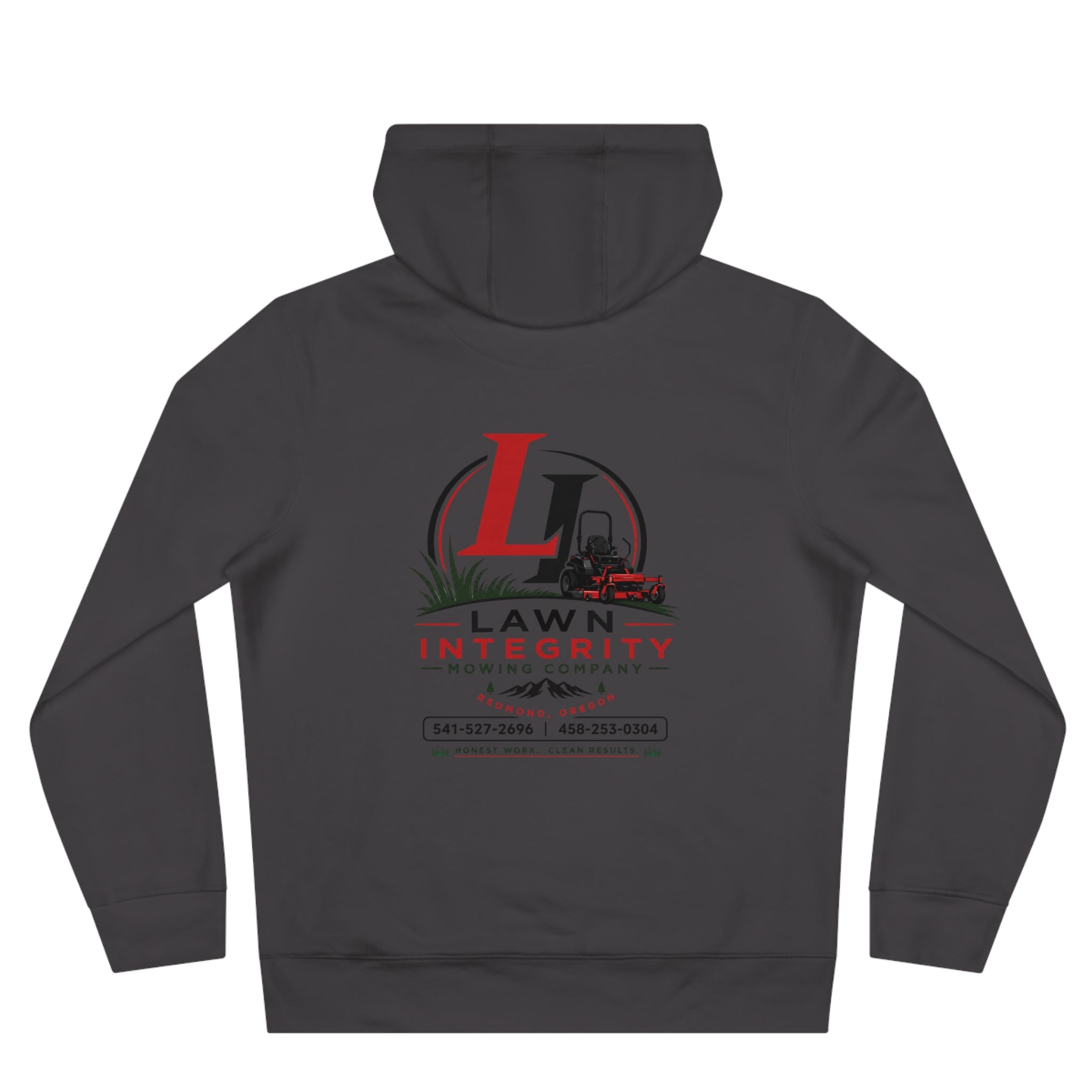 Lawn Integrity Logo Hoodie — King Hooded Sweatshirt (Landscaping Company Logo)