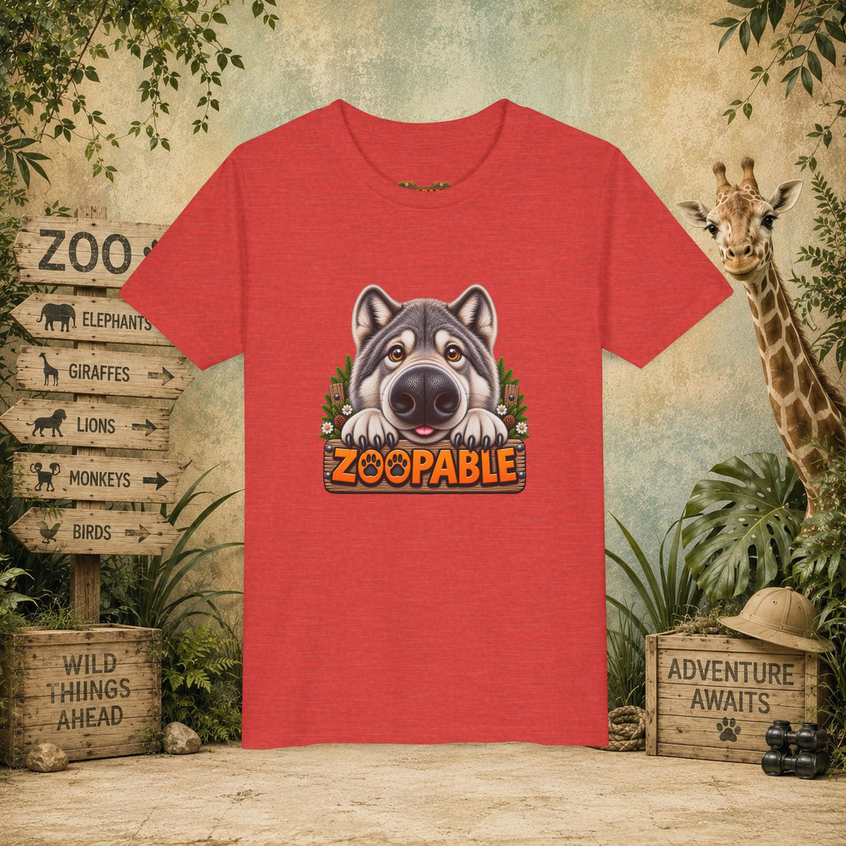Wolf Zoopable Youth Tee