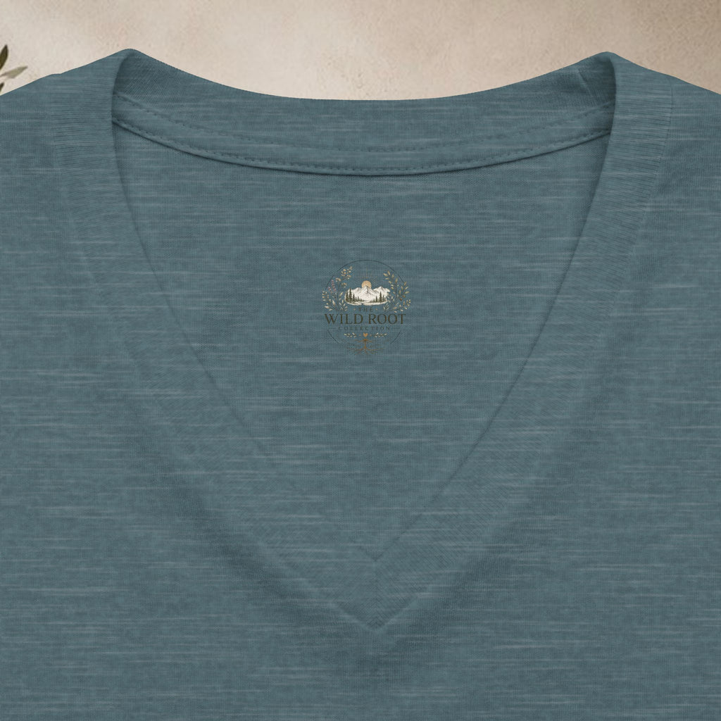 Women's Relaxed Heather CVC V-Neck Tee