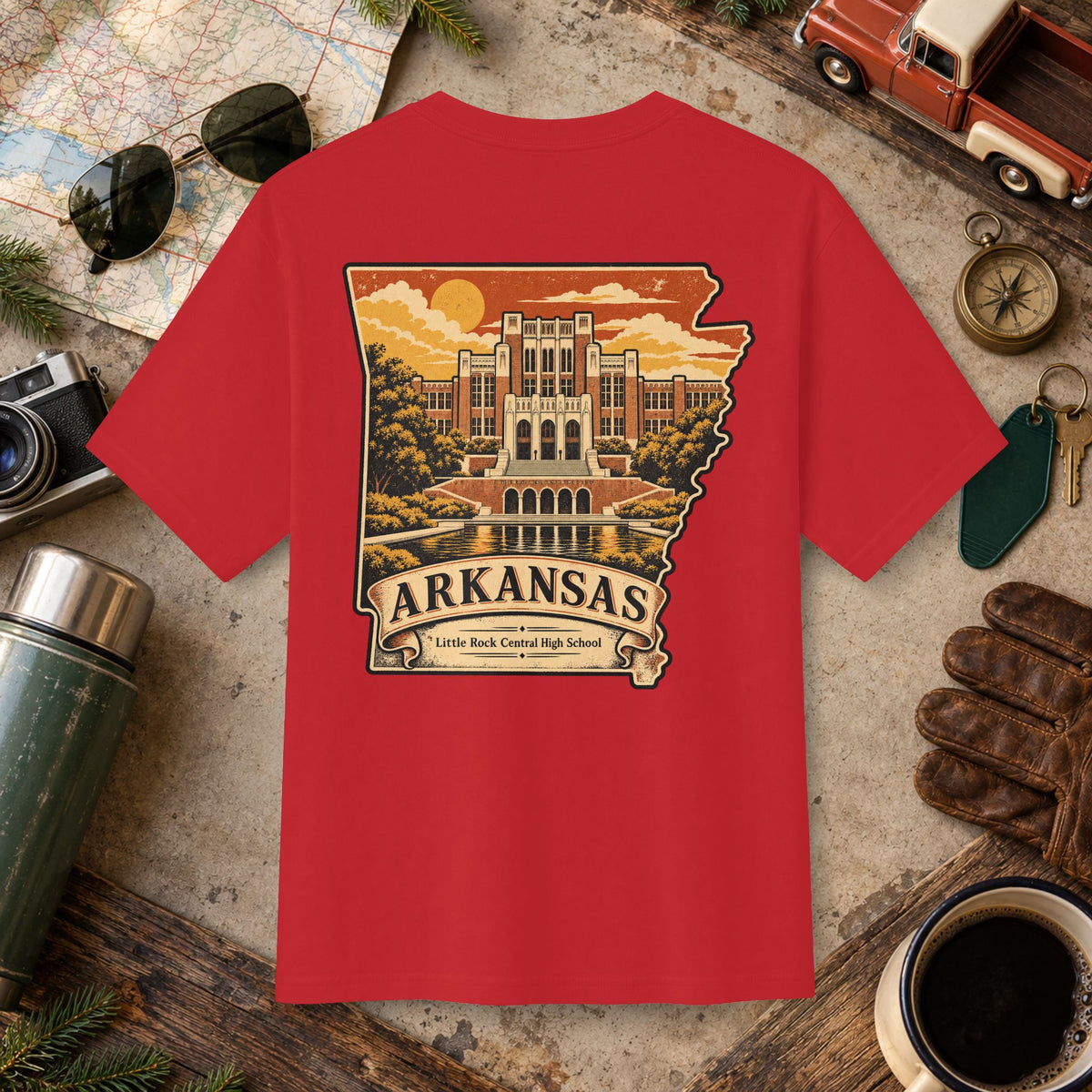 Arkansas Vintage Landscape Tee