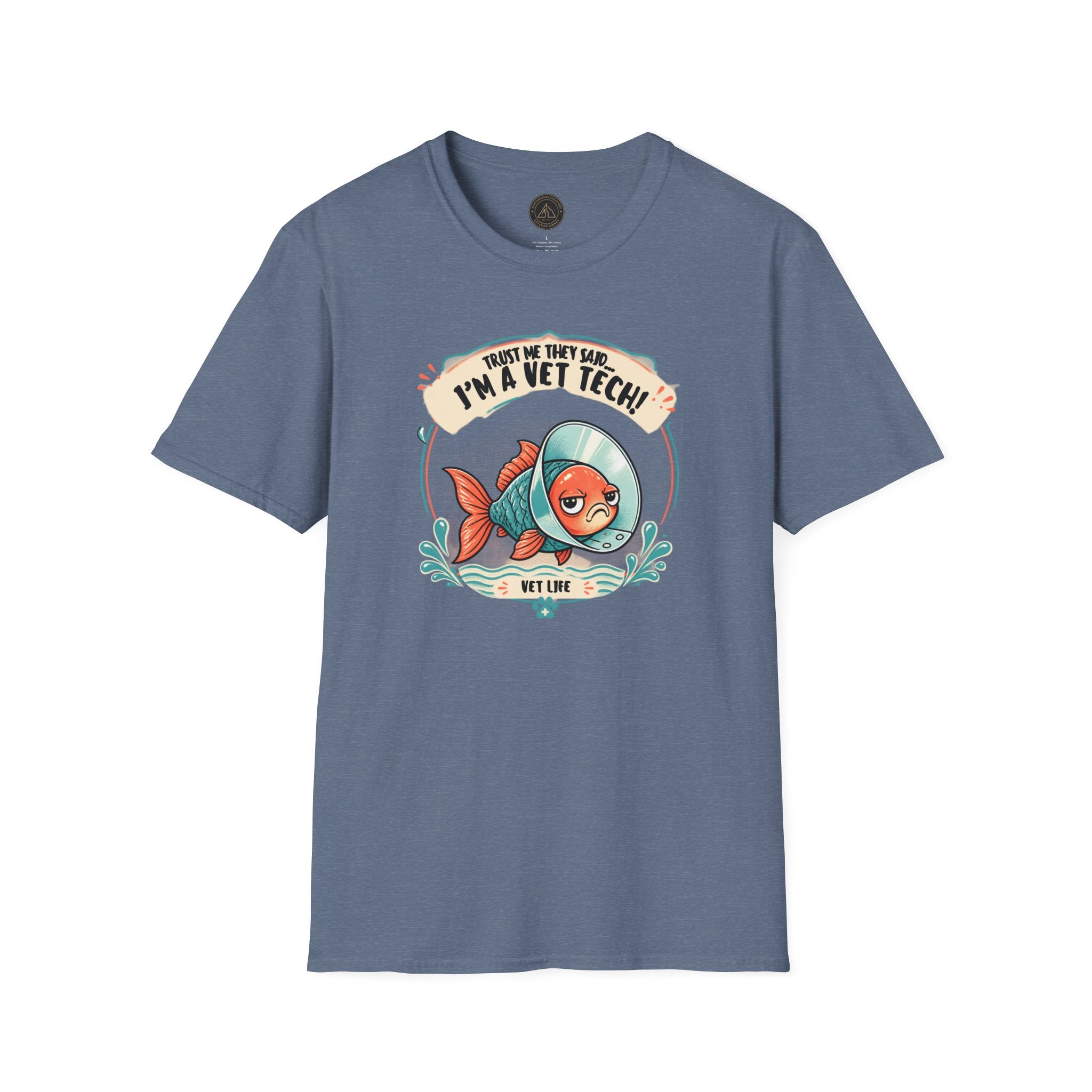 Funny Vet Tech Goldfish Tee: “Trust Me...I'm a Vet Tech They Said”