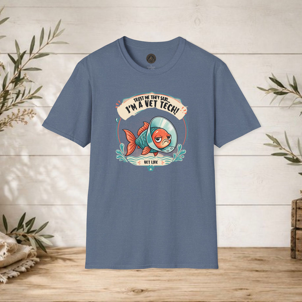 Funny Vet Tech Goldfish Tee: “Trust Me...I'm a Vet Tech They Said”