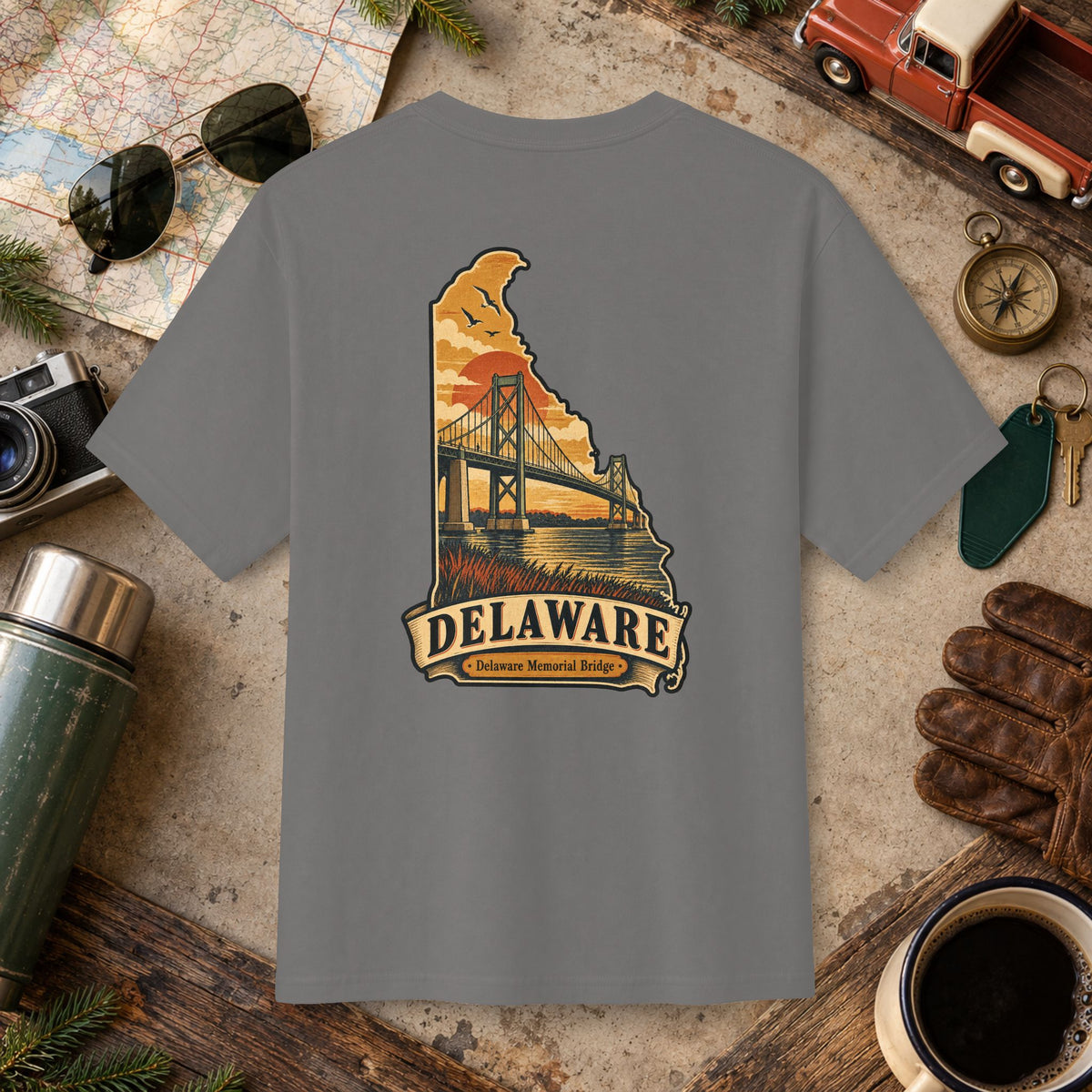 Delaware State Vintage Tee
