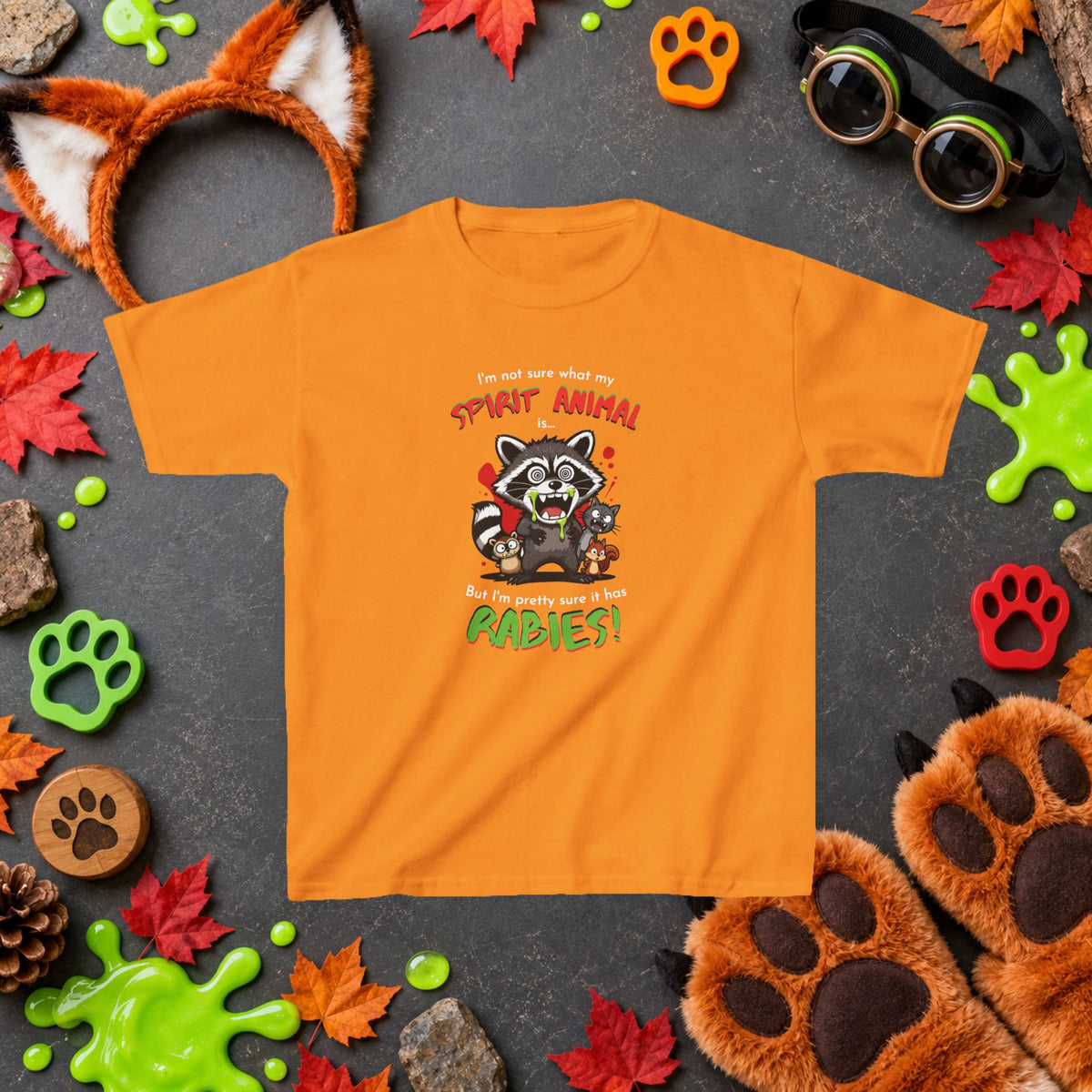 Spirit Animal - Youth T-Shirt - Cute Cartoon Wildlife Graphics