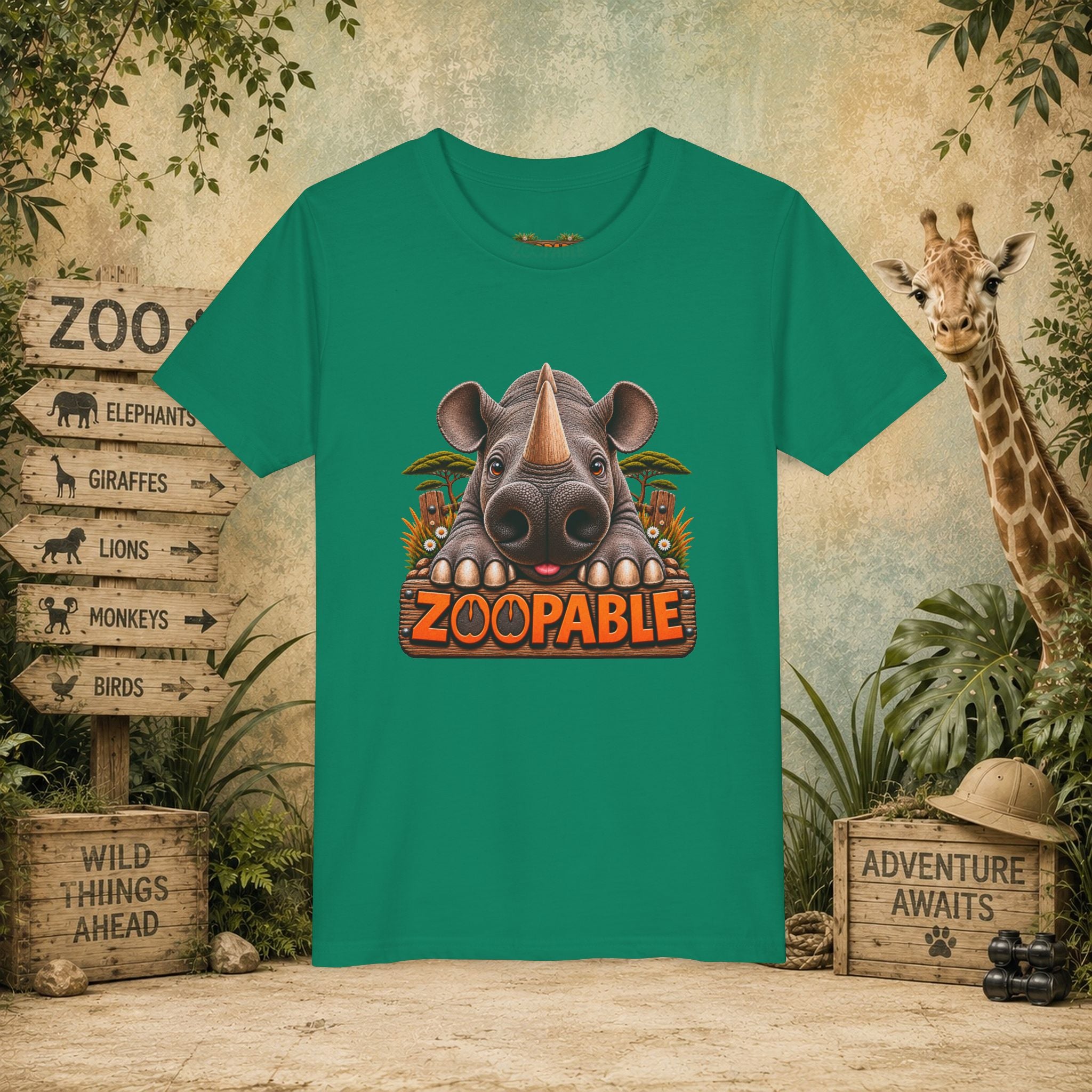 Rhinoceros Zoopable Youth Tee
