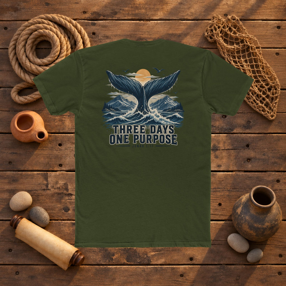 UNSHAKEN - Jonah 1:17 T-Shirt