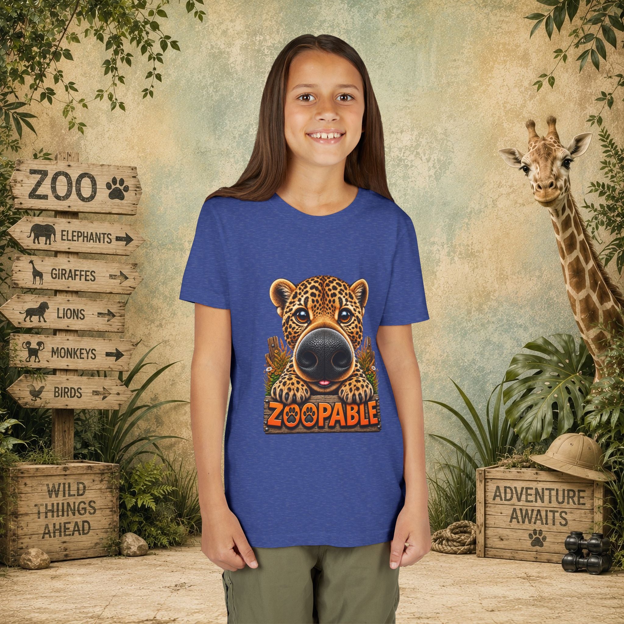 Leopard Zoopable Youth Tee